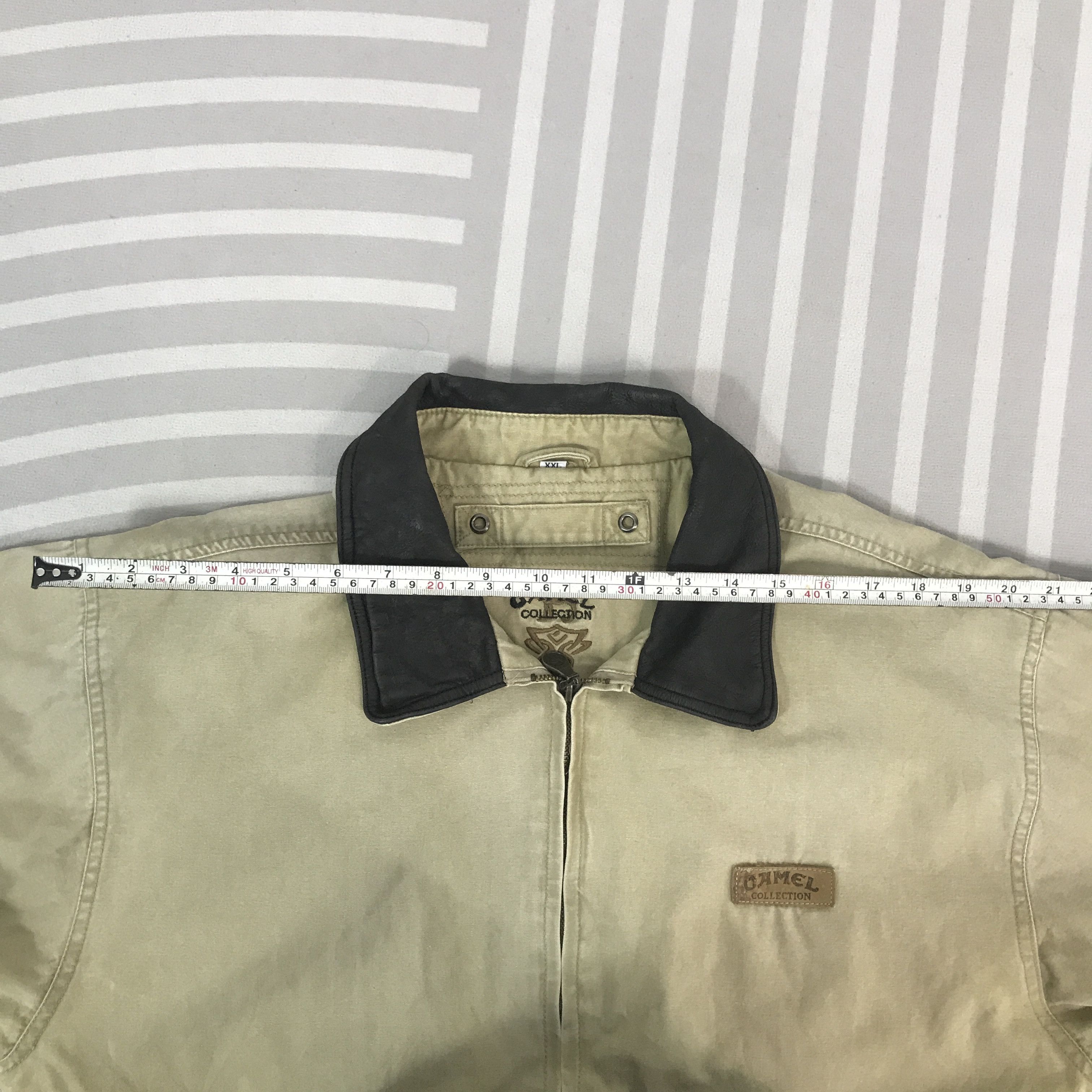 Camel Vintage Camel Collection leather collar Jacket K67B6 Size US L / EU 52-54 / 3 - 6 Thumbnail
