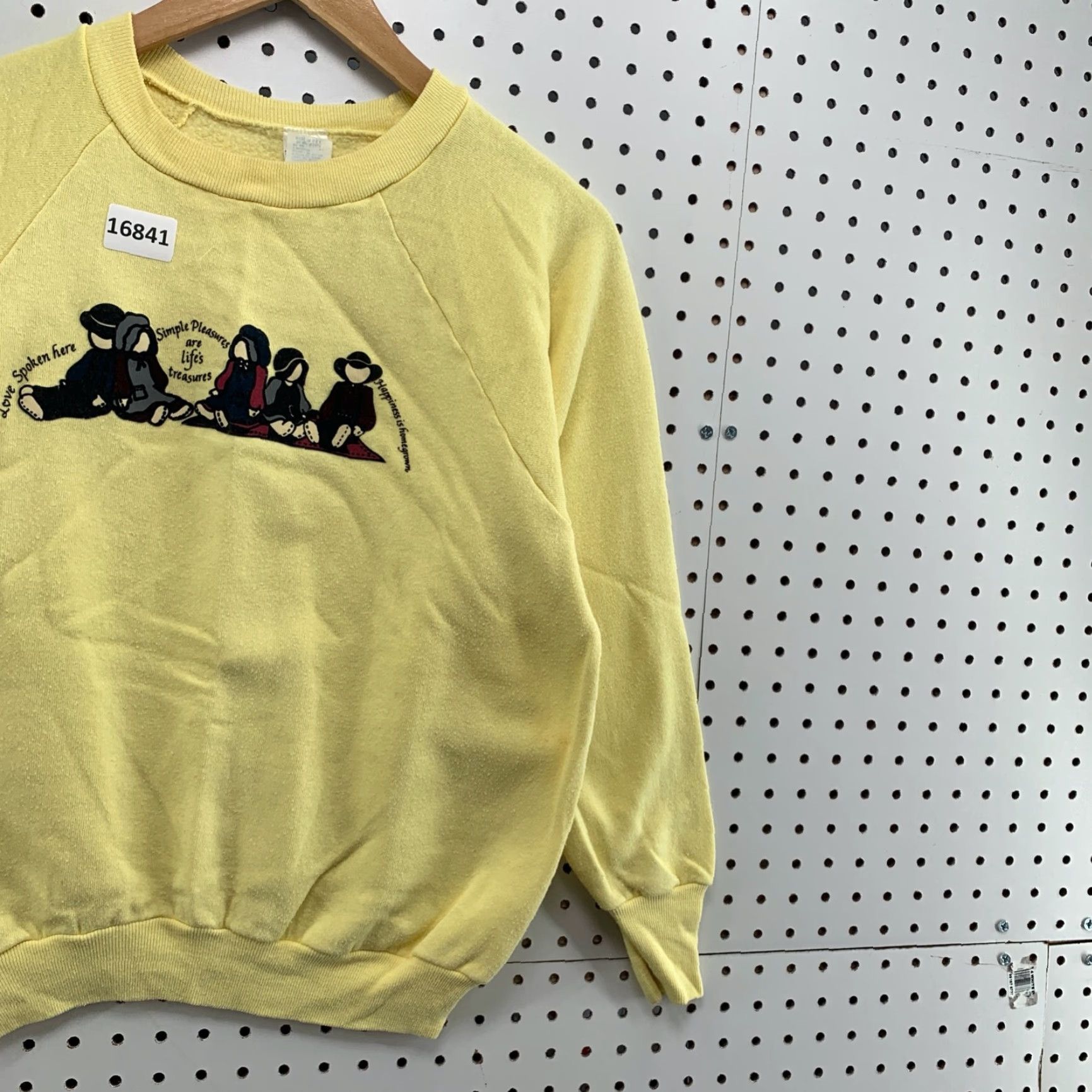 Vintage VINTAGE HealthKnit Crew Neck Sweatshirt Medium Yellow Solid 70s 80s Mens Size US M / EU 48-50 / 2 - 4 Thumbnail