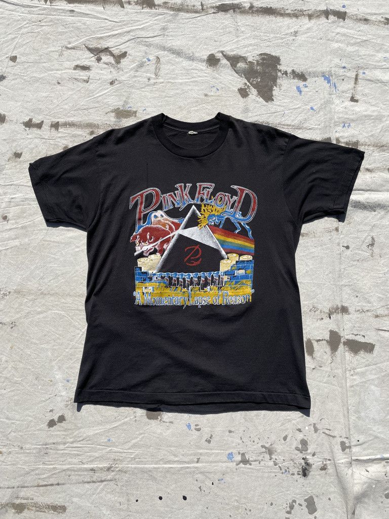 image of Band Tees x Pink Floyd ‘A Momentary Lapse Of Reason’ T- Shirt- 1980S in Black, Men's (Size XL)