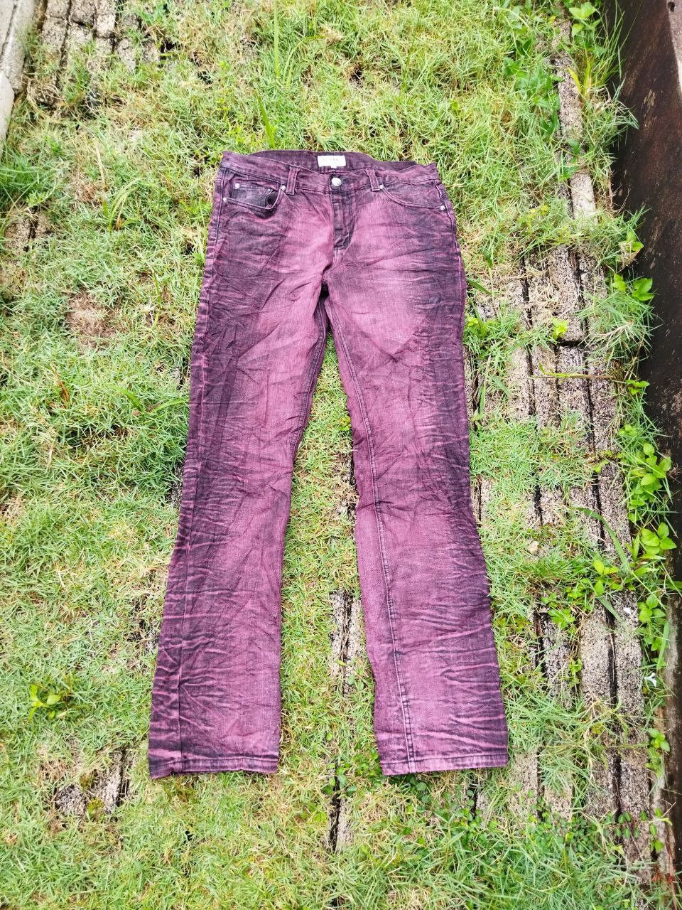 If Six Was Nine Vintage Lowbox Japan Distressed Look Jeans Size US 33 - 2 Thumbnail