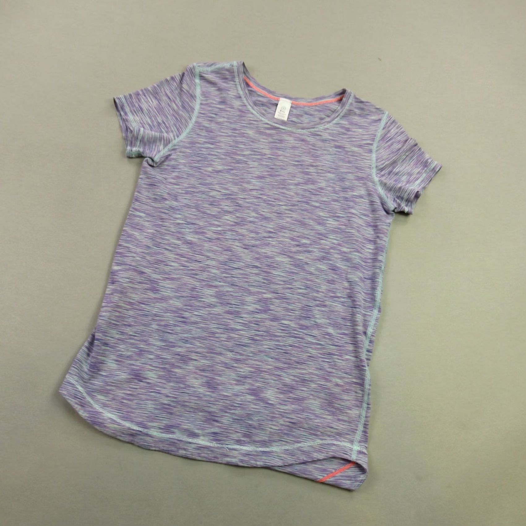 Lululemon ivivva Shirt Womens 12 Short Sleeve Crew Neck Purple Casual Lightweight Size XL / US 12-14 / IT 48-50 - 2 Thumbnail