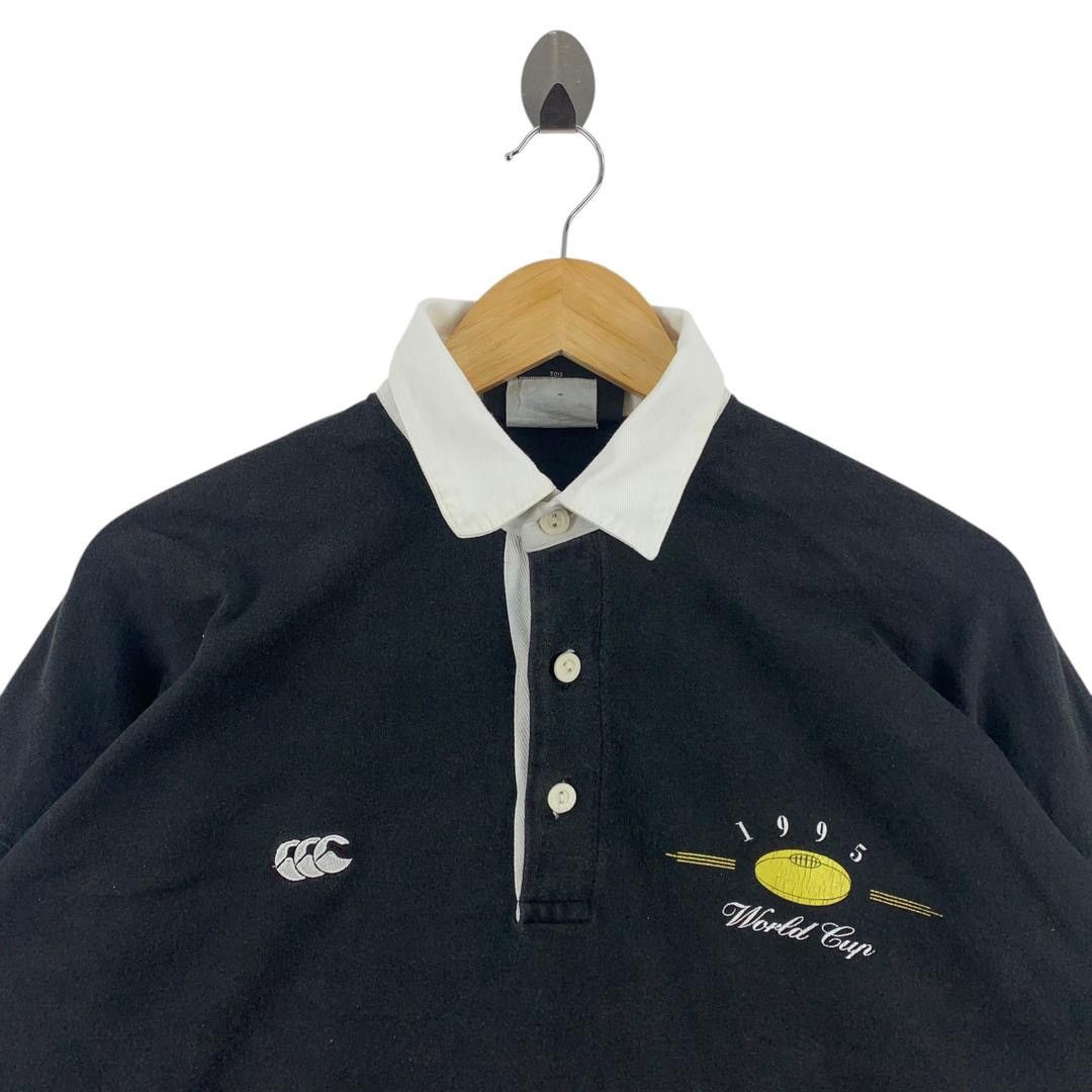 Canterbury of New Zealand × Vintage Vintage CANTERBURY allblack rugby 1995 long sleeve polo Size US XL / EU 56 / 4 - 2 Thumbnail