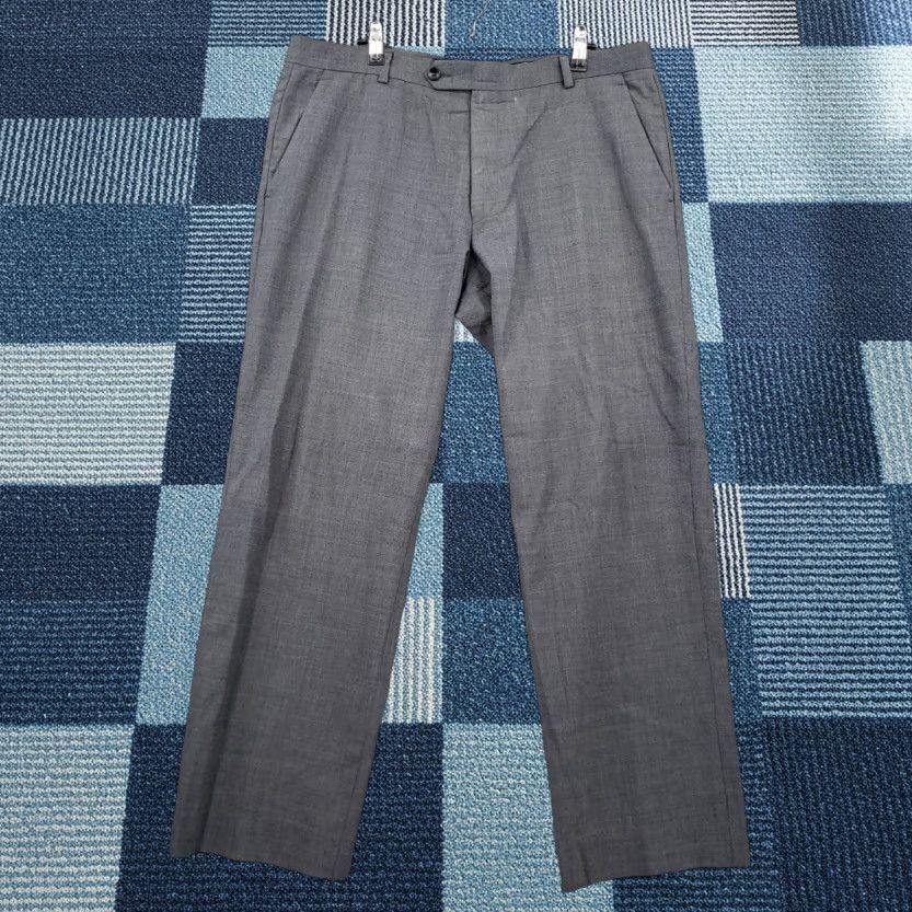Theory Theory Mens Dress Pants 34 Gray Mid-Rise Straight Leg Flat Front Business Casual Pants Size US 34 / EU 50 - 1 Thumbnail