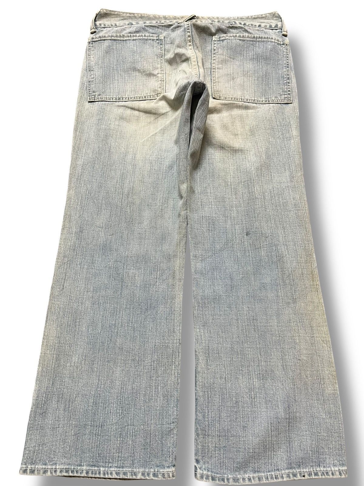 45rpm Vintage 45RPM Baggy Wide Leg Faded Distressed Denim Size US 31 - 5 Thumbnail