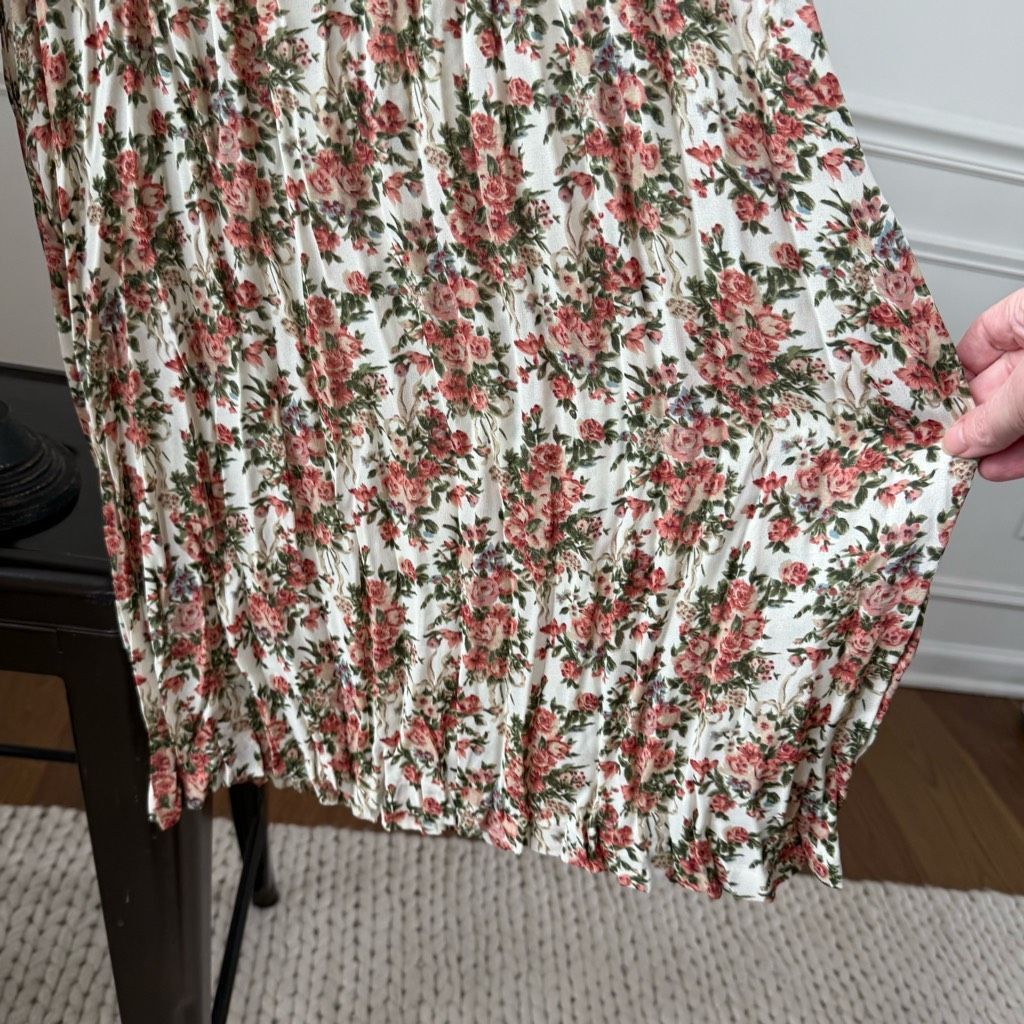 Vintage Vintage 90s M.J. Carroll Broomstick Palazzo Pants Floral Chi Size 26" / US 2 / IT 38 - 3 Thumbnail