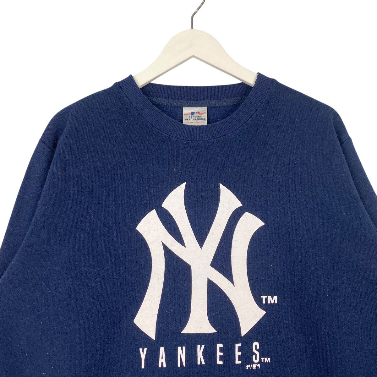 Vintage Vintage New York Yankees Crewneck Sweatshirt Navy Blue Size US L / EU 52-54 / 3 - 4 Thumbnail