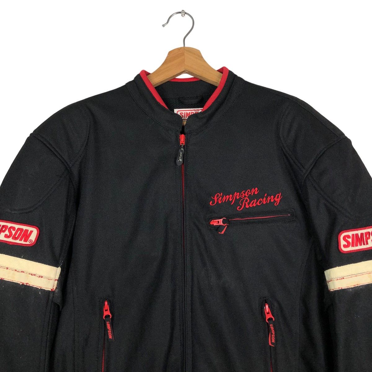 Hein Gericke 🔥Vintage Biker Jacket Racing Simpson Big Logo Safety Racer Size US L / EU 52-54 / 3 - 2 Thumbnail