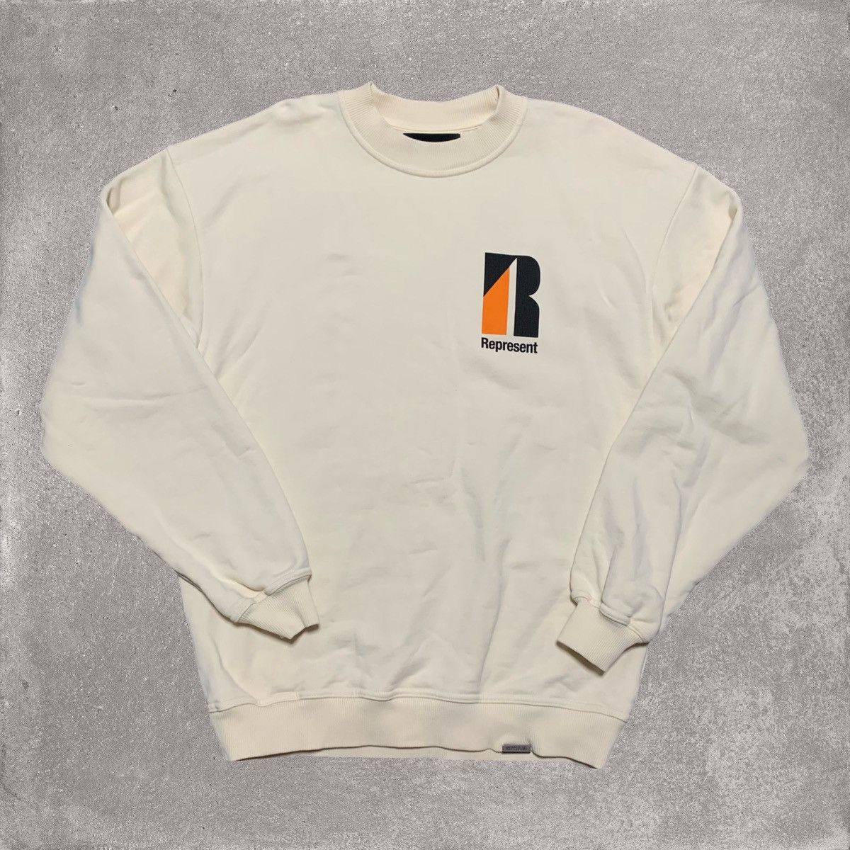 Represent Small Decade Of Speed Cream Sweater Sweatshirt