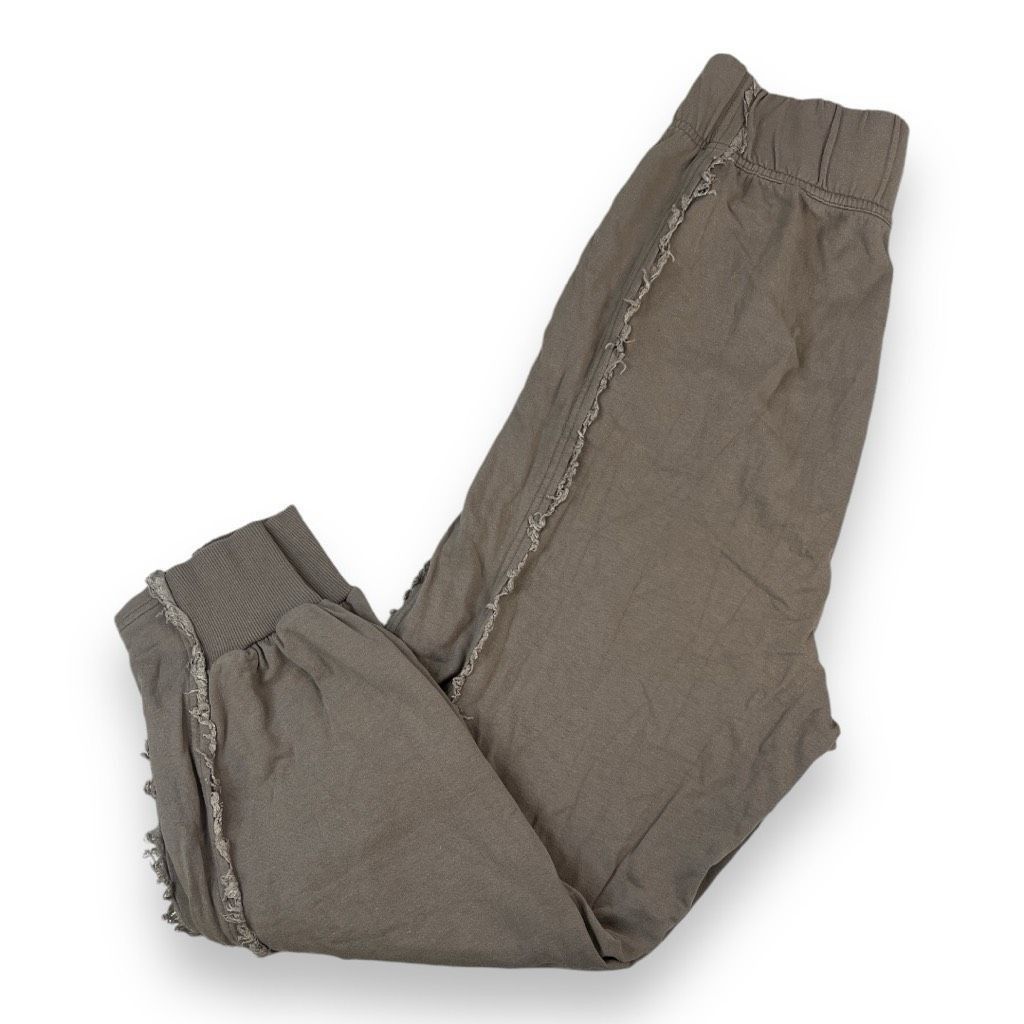 Free People Free People Movement Ruffle Distressed Gray Joggers Size Ext Size 26" / US 2 / IT 38 - 1 Thumbnail