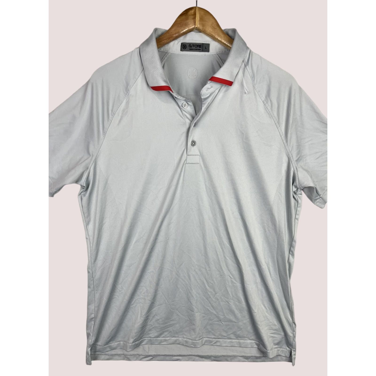 G/FORE G/Fore Polo Shirt Mens Large Skull Logo Golf Stretch Performance Grey Shirt Size US L / EU 52-54 / 3 - 1 Thumbnail
