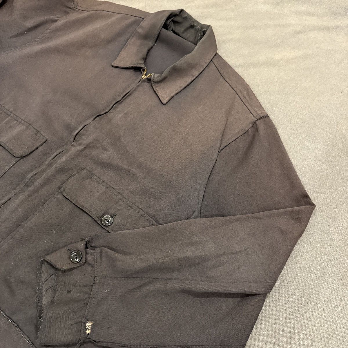Vintage RARE 1950’s FRENCH CHORE JACKET Size US L / EU 52-54 / 3 - 3 Thumbnail