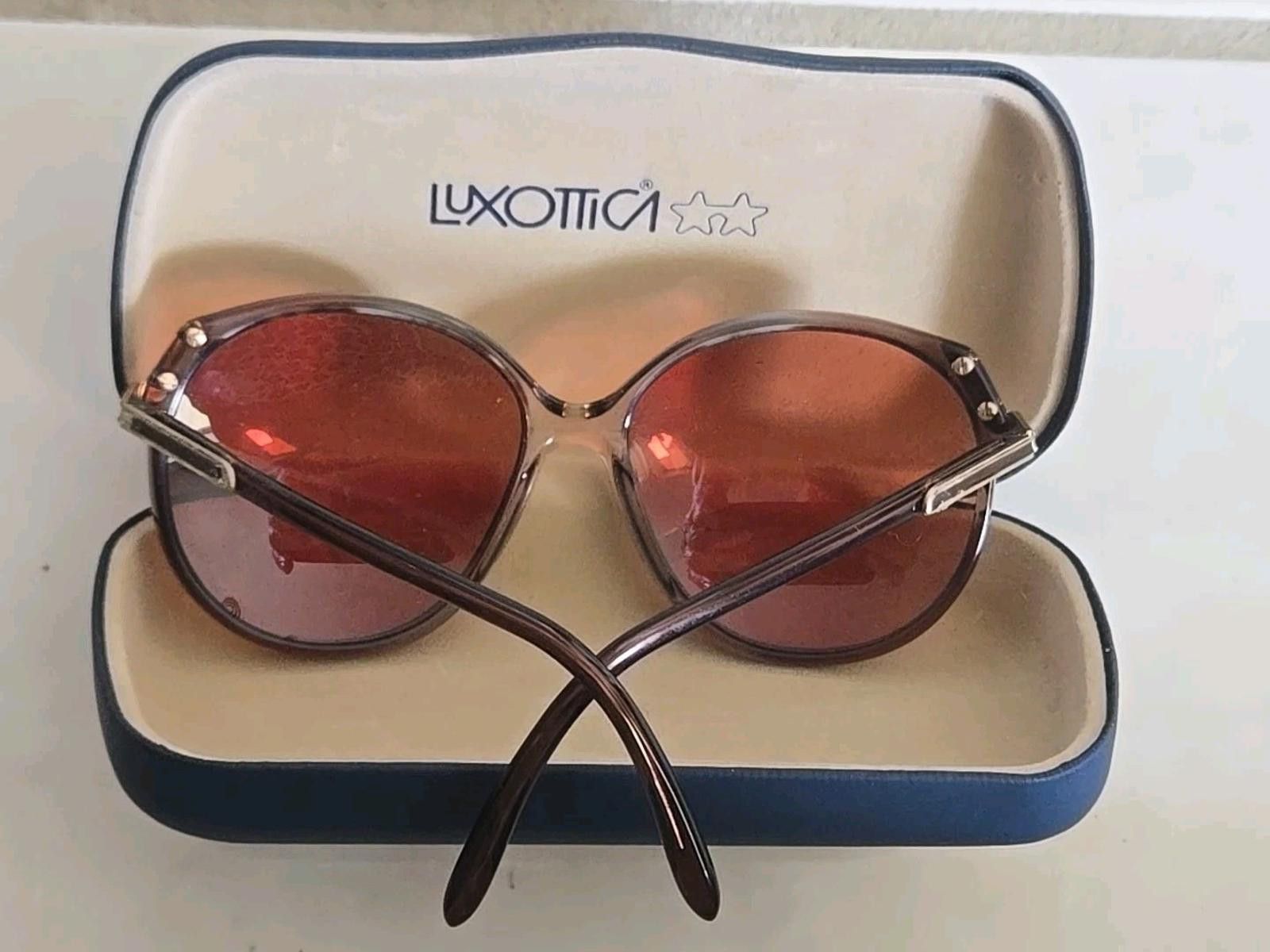 Other Vintage Luxottica Brown 1304 Made In Italy Oversized FRAMES Size ONE SIZE - 3 Thumbnail