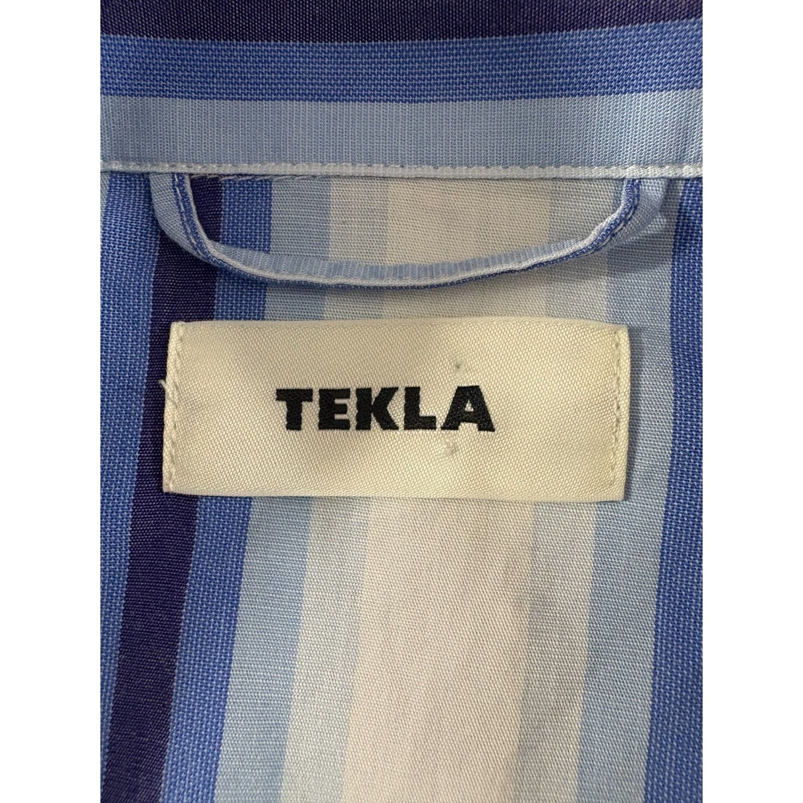Tekla TEKLA Organic Cotton Striped Long Sleeve Shirt size L Size US L / EU 52-54 / 3 - 2 Thumbnail