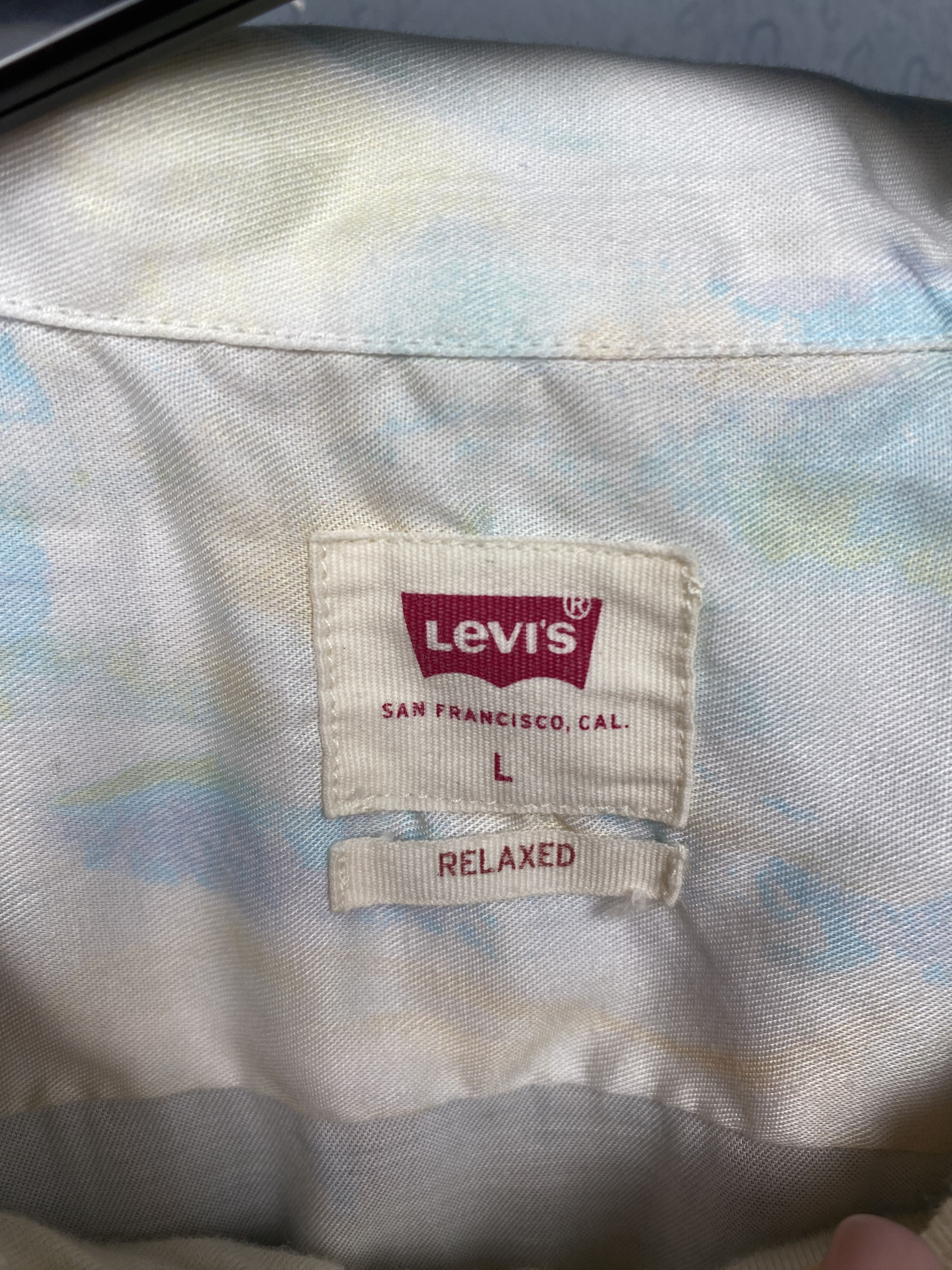 Levi's Levi's Mens Hawaiian Shirt Size US L / EU 52-54 / 3 - 6 Thumbnail