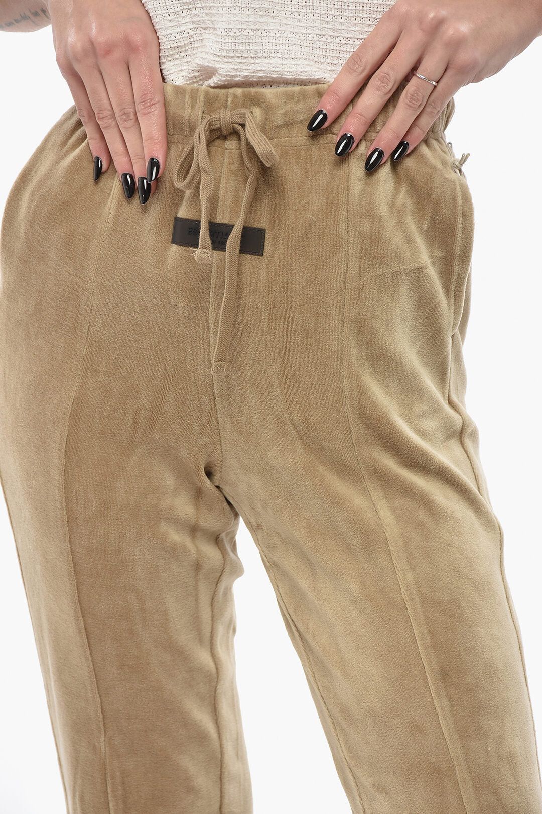 Fear of God og1mm0326 Chenille Joggers in Beige Size 26" / US 2 / IT 38 - 3 Thumbnail