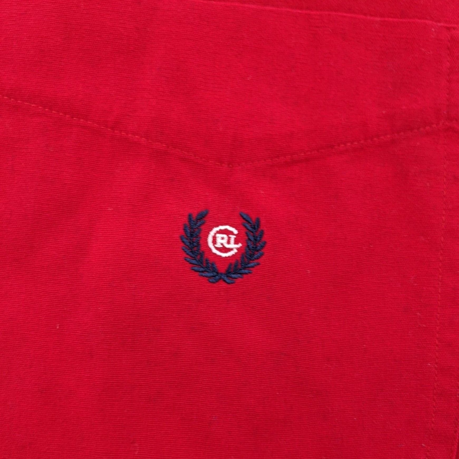 Chaps Ralph Lauren Mens Large Red Cotton Shirt Size US L / EU 52-54 / 3 - 2 Thumbnail