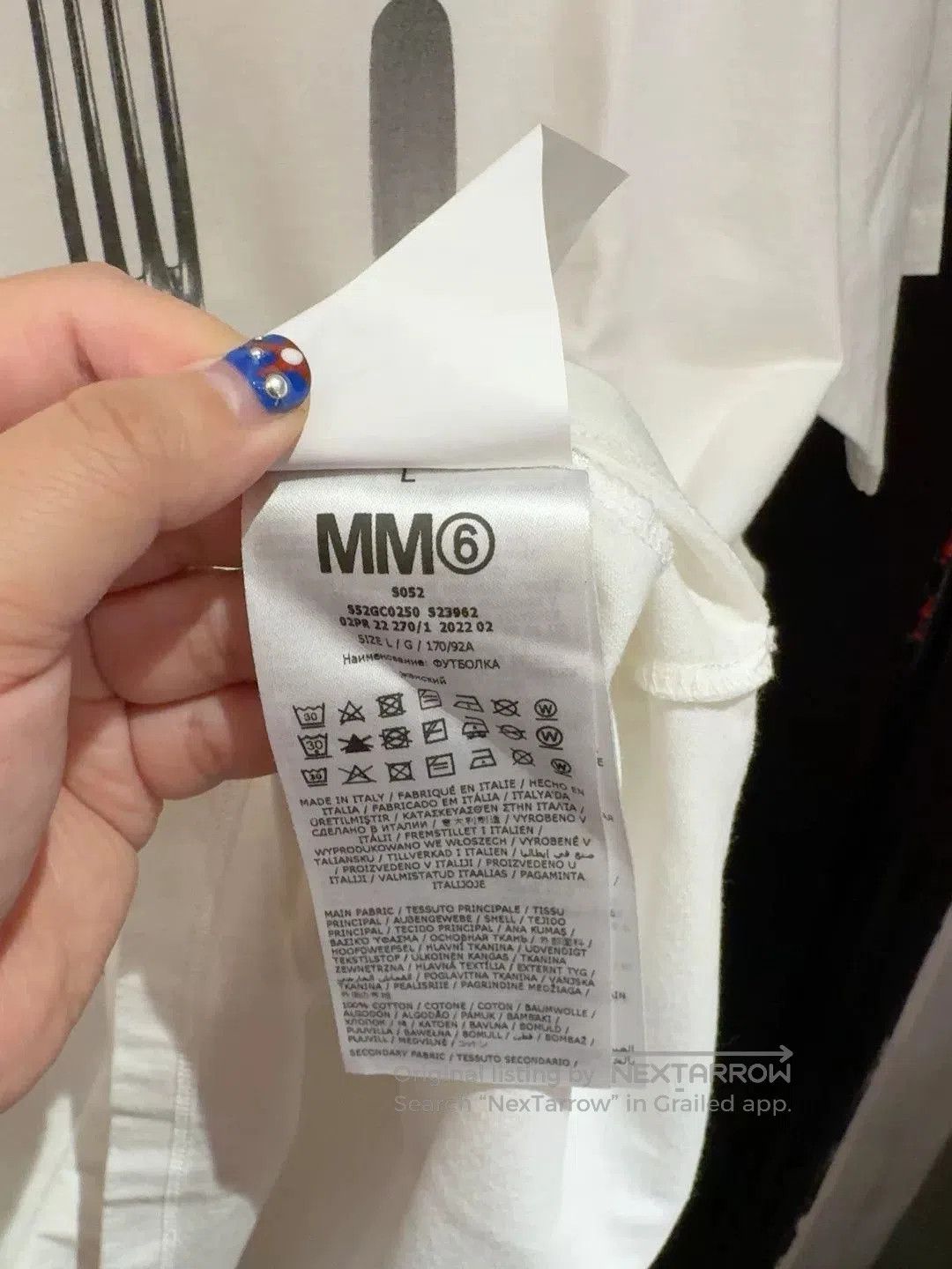 MM6 mm6 cutlery graphic short sleeve t. Size L / US 10 / IT 46 - 8 Thumbnail