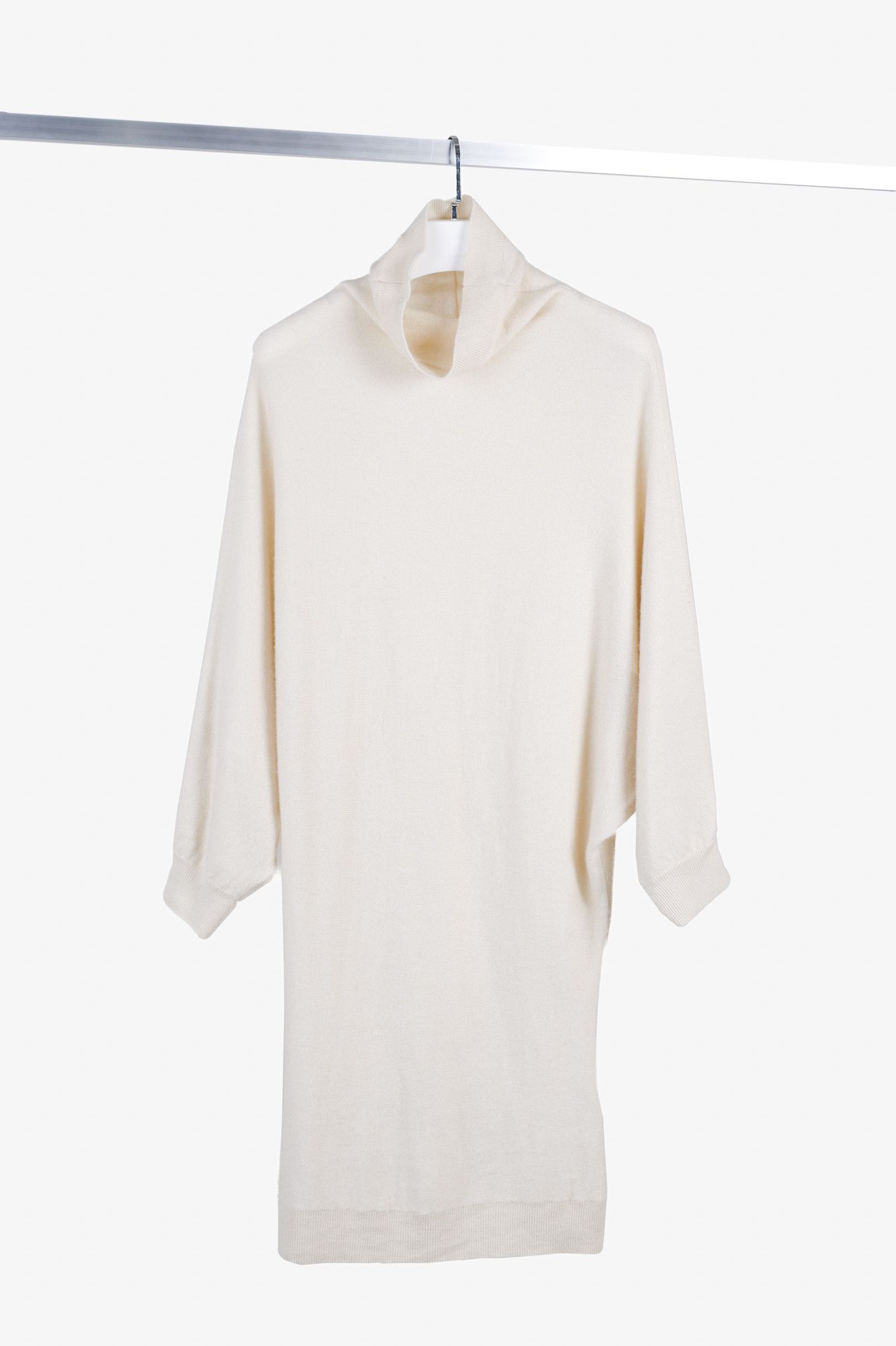 Toteme Toteme Macadamia Draped Cashmere Turtleneck Sweater Dress Size S / US 4 / IT 40 - 1 Thumbnail