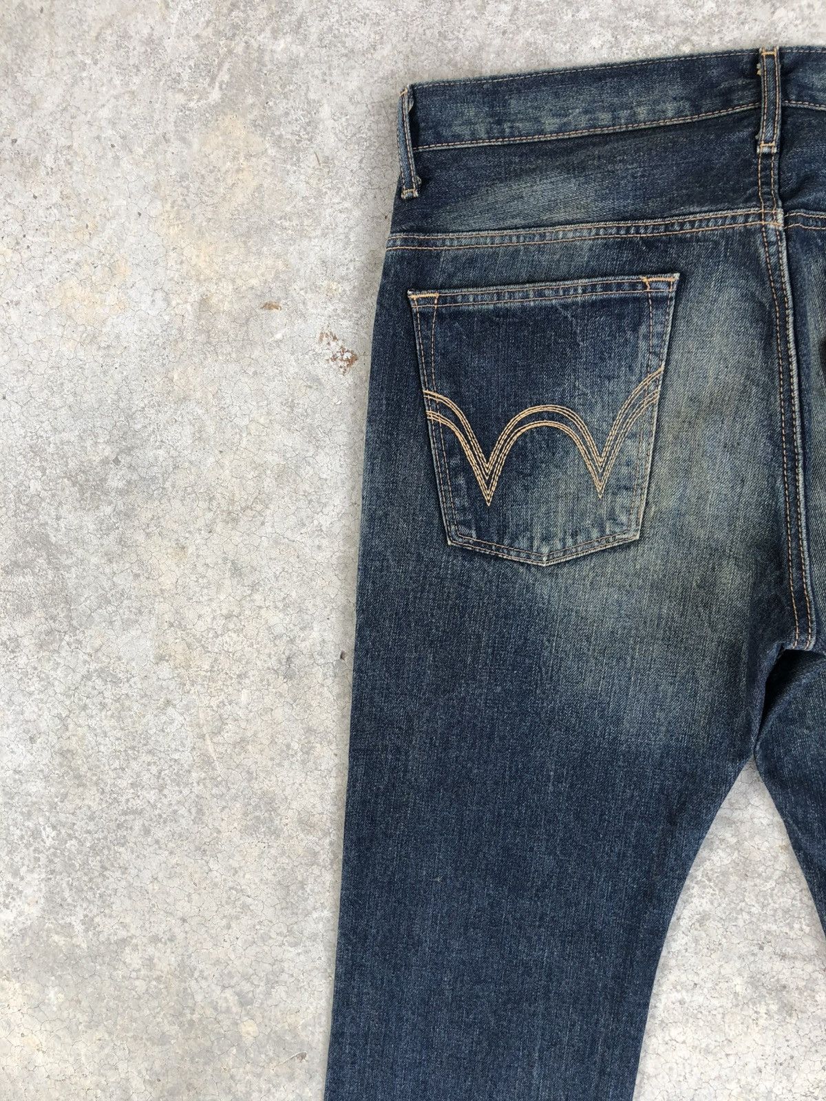 Edwin Edwin XU Flared Jeans Bootcut Mudwash Distressed Size US 33 - 9 Thumbnail