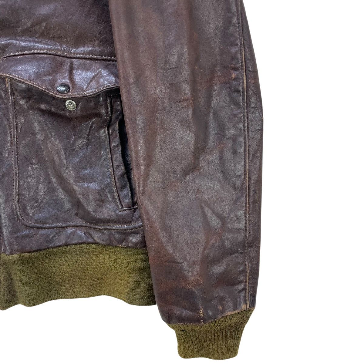 Schott 💥 vintage Schott leather aviator bomber flight jacket Size US M / EU 48-50 / 2 - 5 Thumbnail