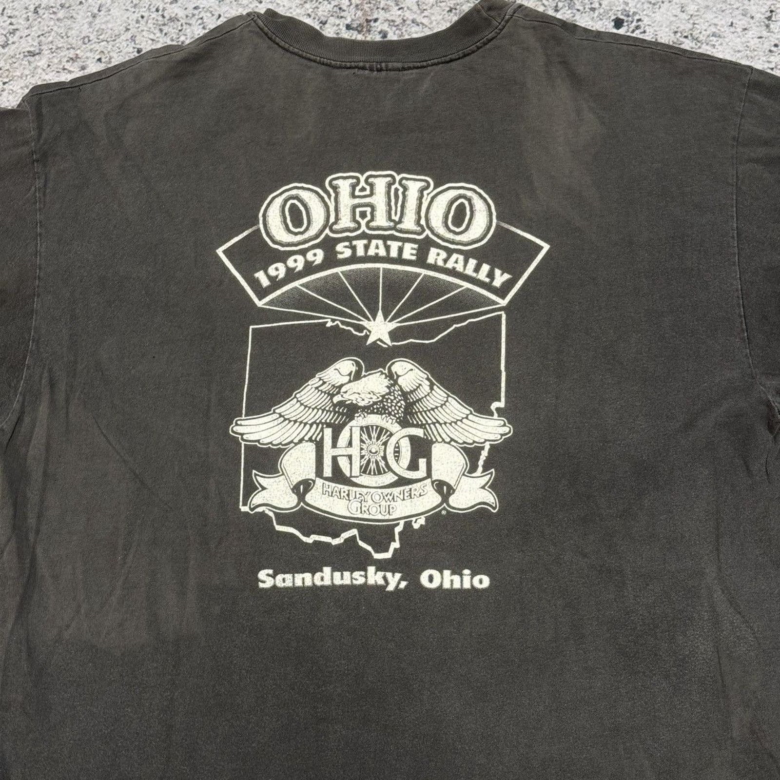 Harley Davidson Faded Harley Shirt ERD Grunge Thrashed Distressed Biker WCC Size US XL / EU 56 / 4 - 4 Thumbnail