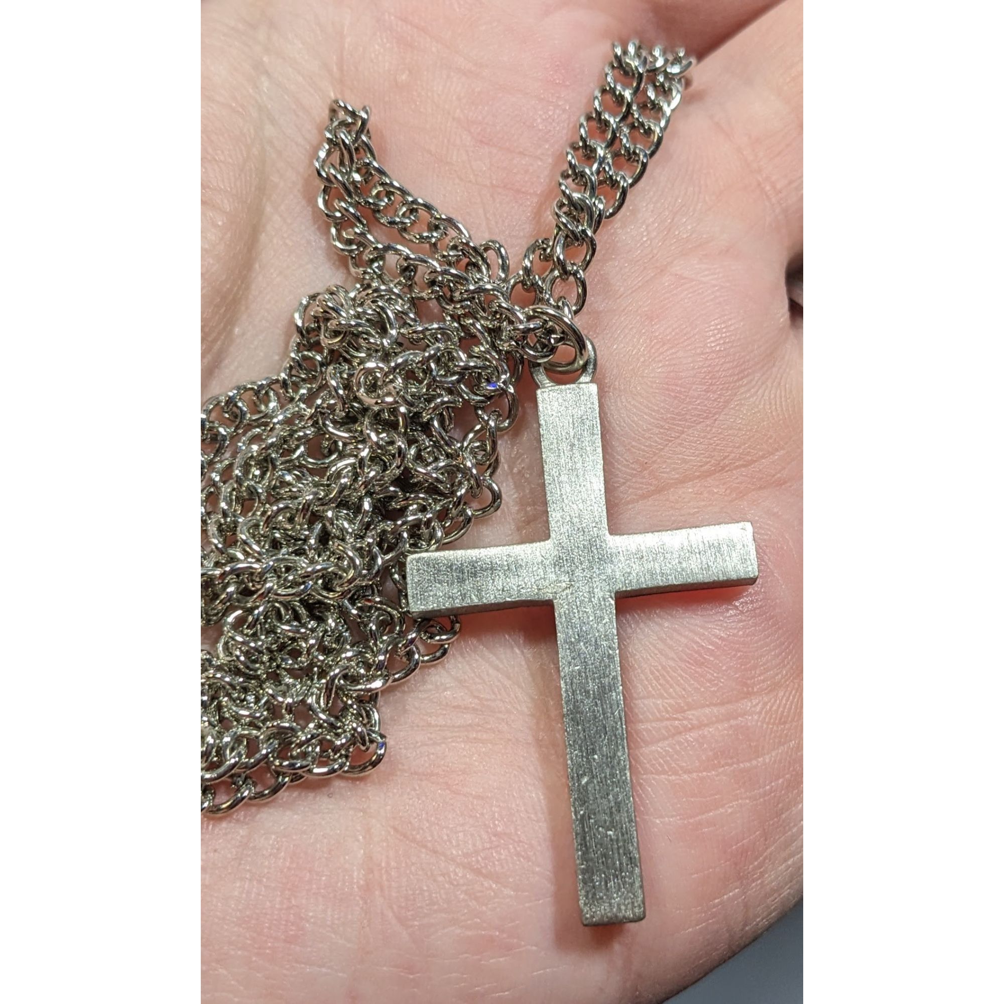 Other Modern Religious Cross Pendant Stainless Steel Necklace Size ONE SIZE - 3 Thumbnail