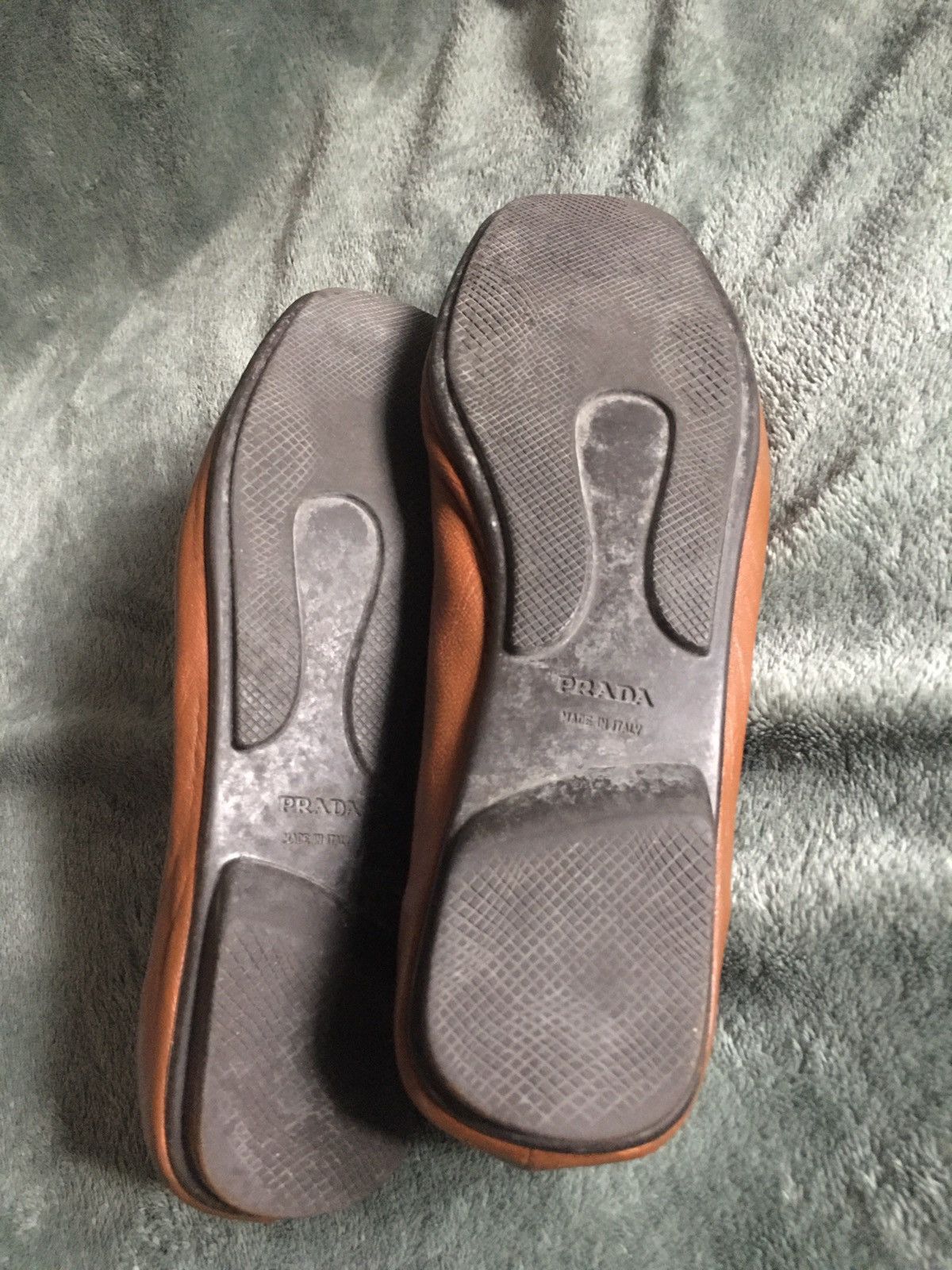 Prada PRADA Brown Leather Vintage Flats Shoes EU 37 Size US 7 / IT 37 - 10 Thumbnail