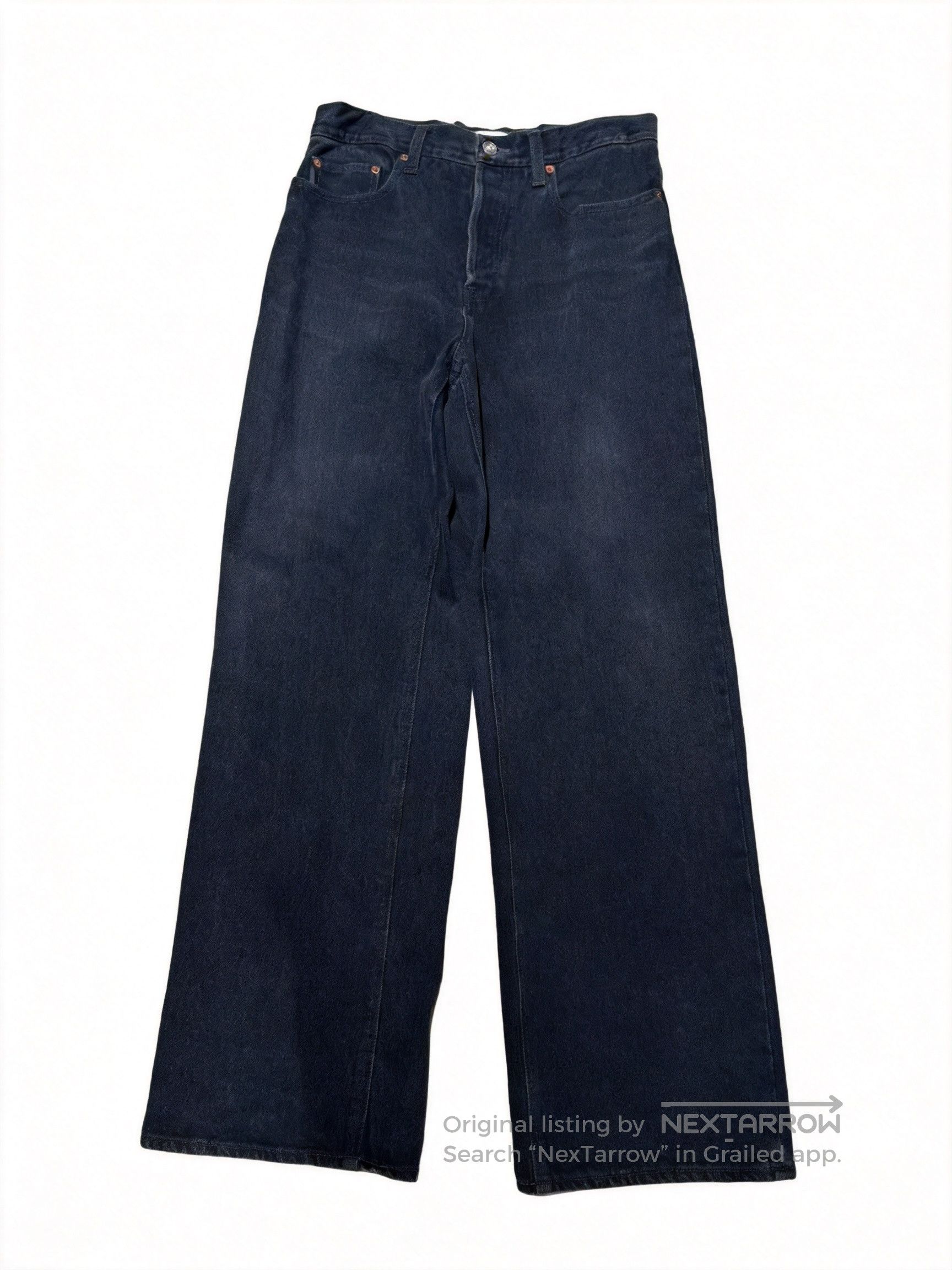 Balenciaga Balenciaga FW 2022 Wax Coated Black Baggy Jeans | Grailed