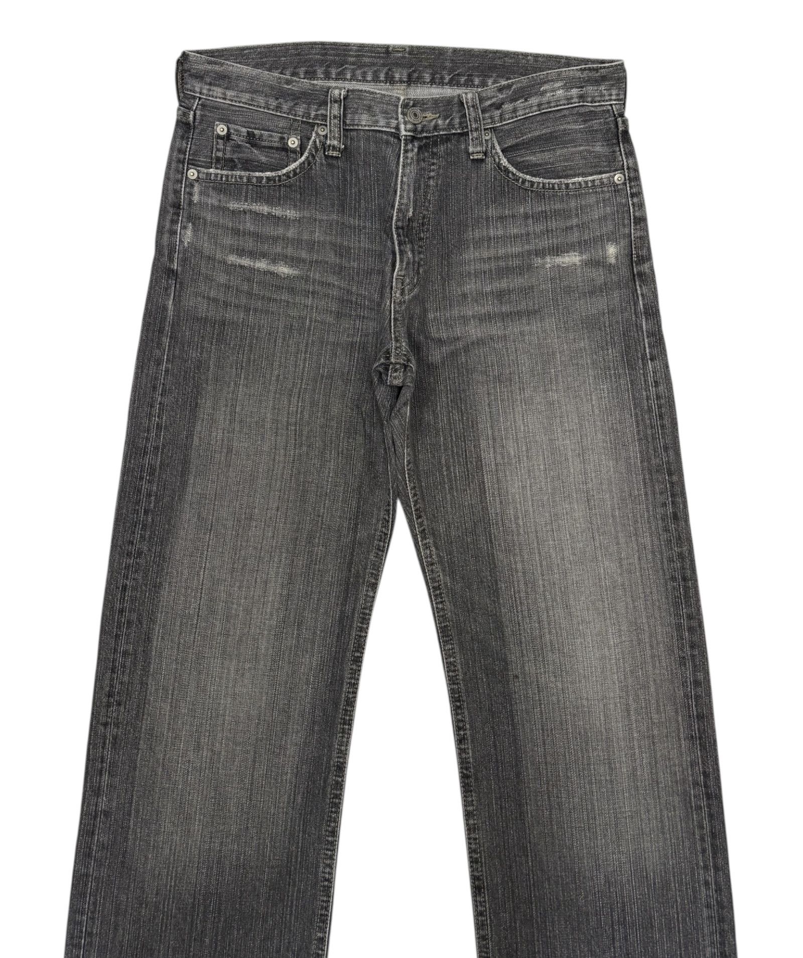 Undercover × Uniqlo Vintage Uniqlo Faded Black Baggy Distressed Denim Jeans Size US 33 - 5 Thumbnail