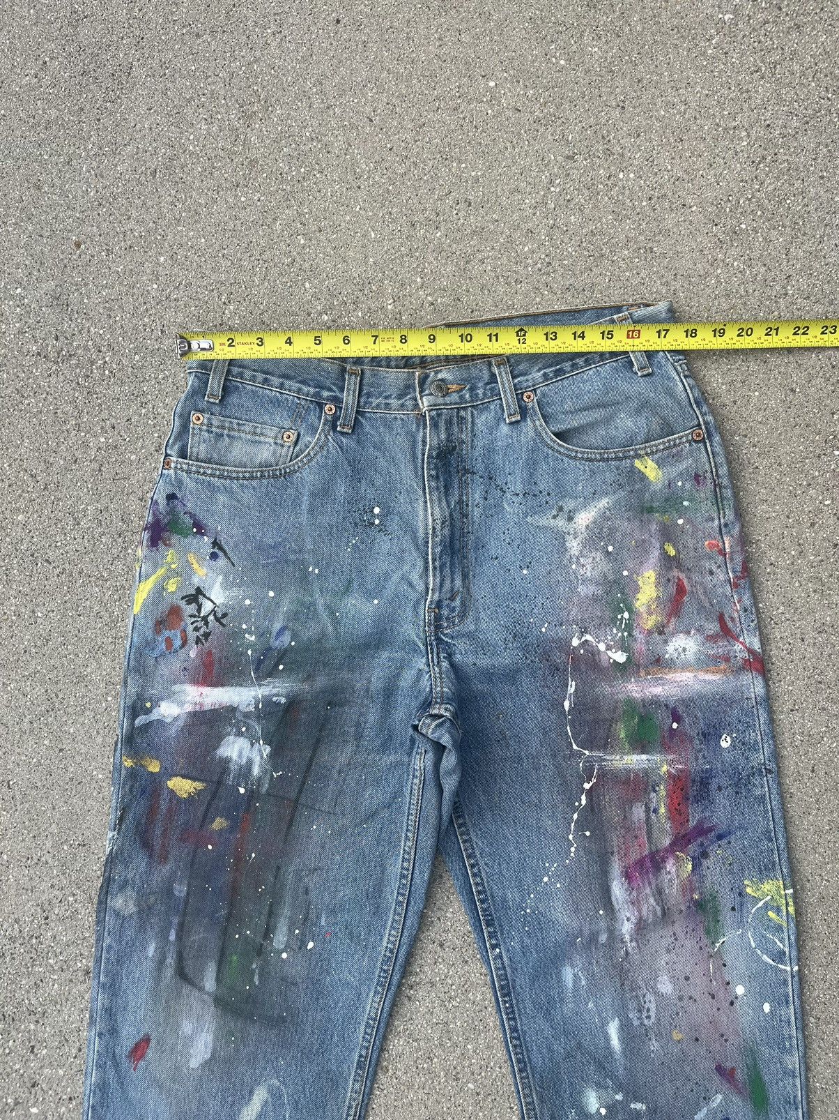 Levi's × Vintage Vintage Levi’s 550 Jeans Custom Distressed Thrashed Size US 34 / EU 50 - 6 Thumbnail