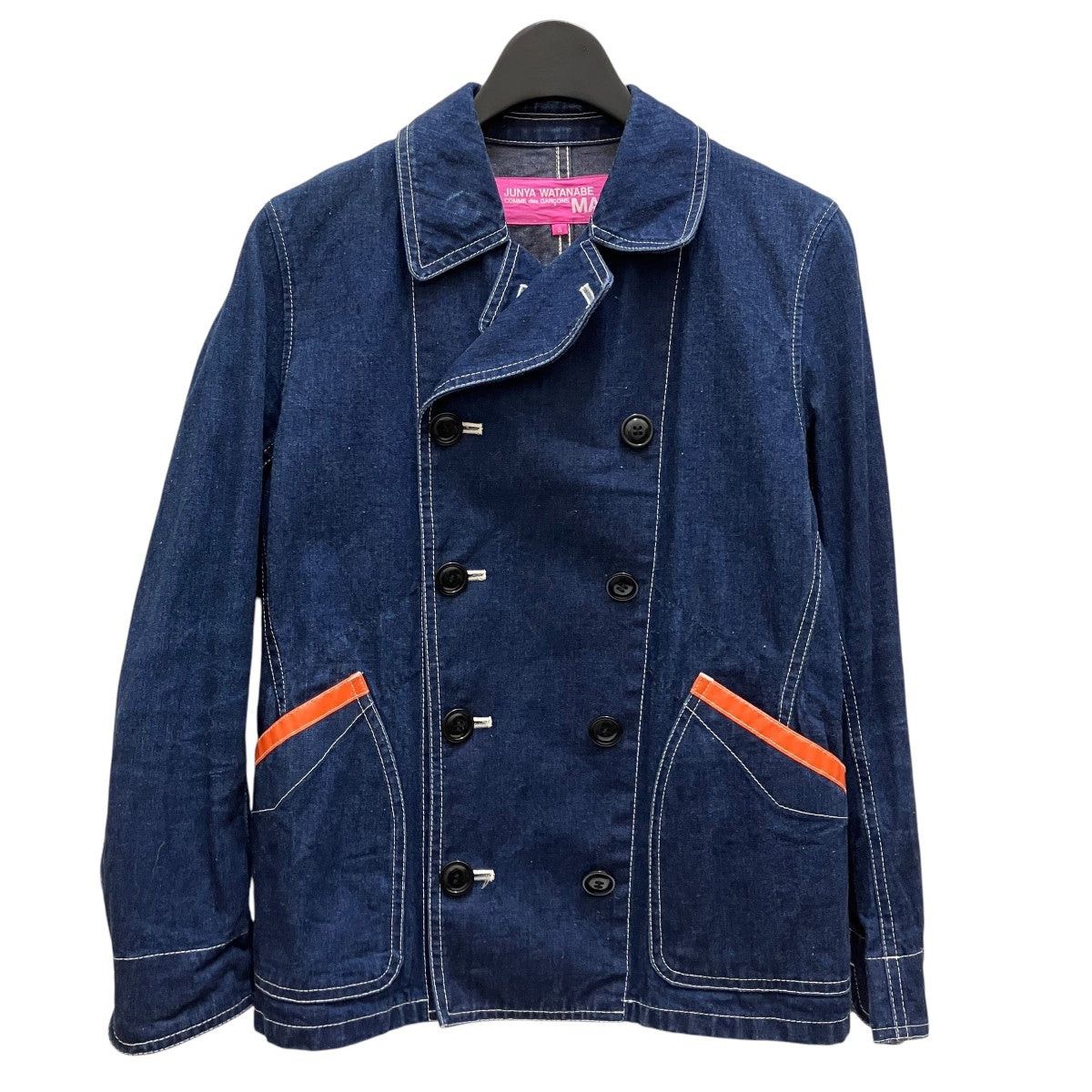 Comme des Garcons × Junya Watanabe AD2011 Double Breasted Denim Work Jacket Size S / US 4 / IT 40 - 1 Thumbnail