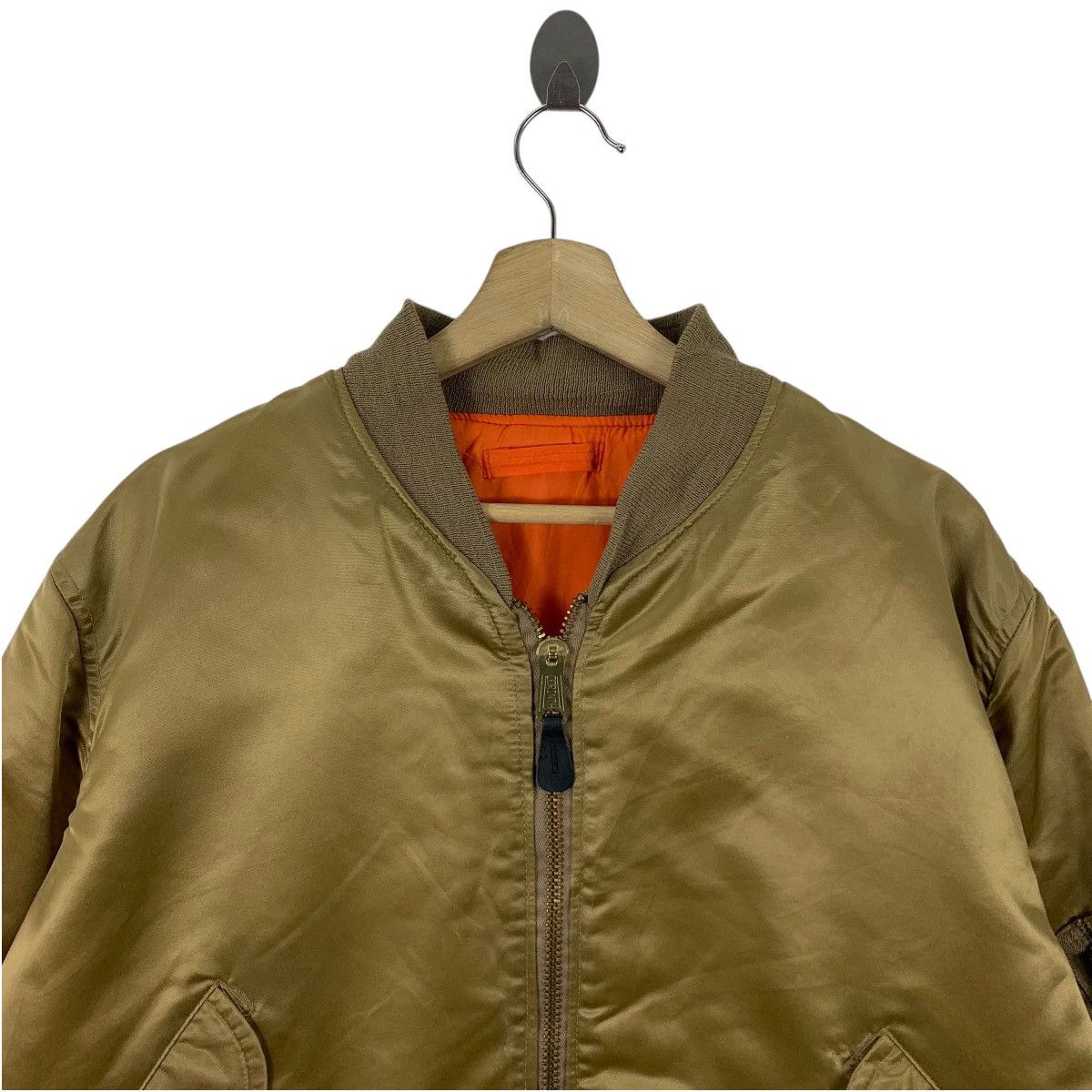 Alpha Industries × Vintage Vintage ALPHA INDUSTRIES MA-1 Bomber jacket Size US L / EU 52-54 / 3 - 2 Thumbnail