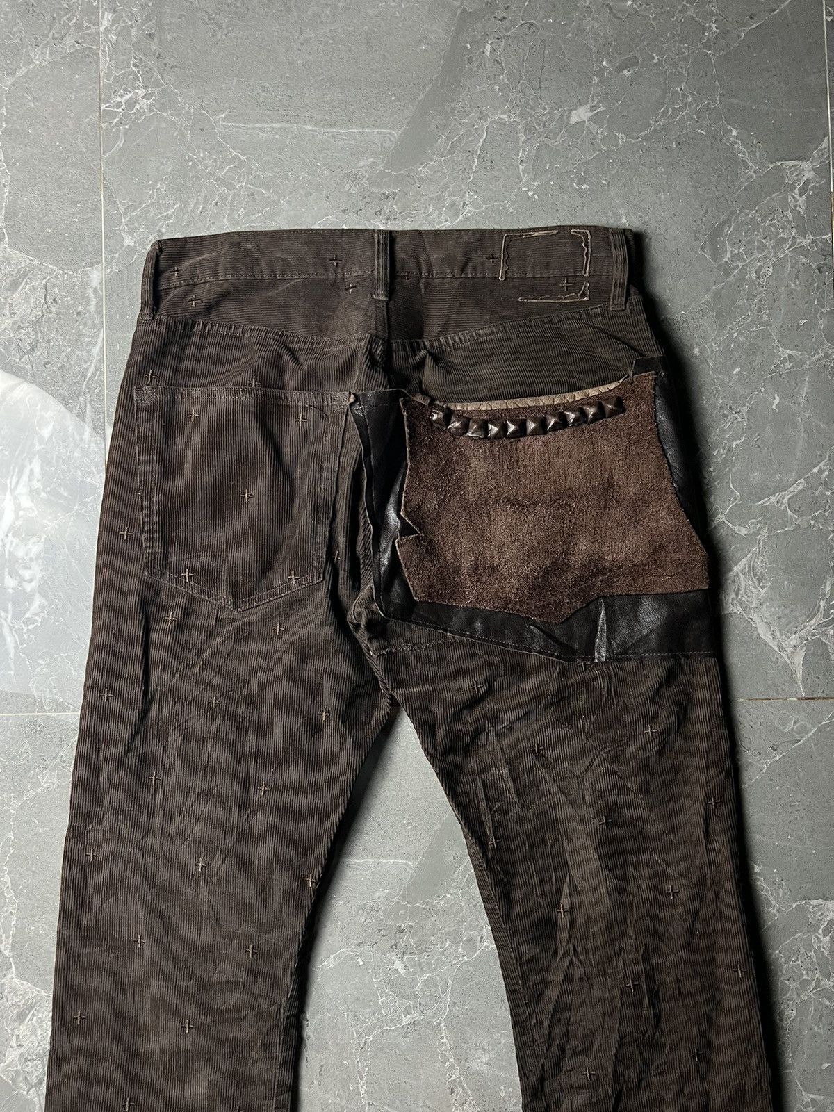 If Six Was Nine Rebirth To Tabura Rasa Boro Leather Pocket Pants Size US 31 - 3 Thumbnail