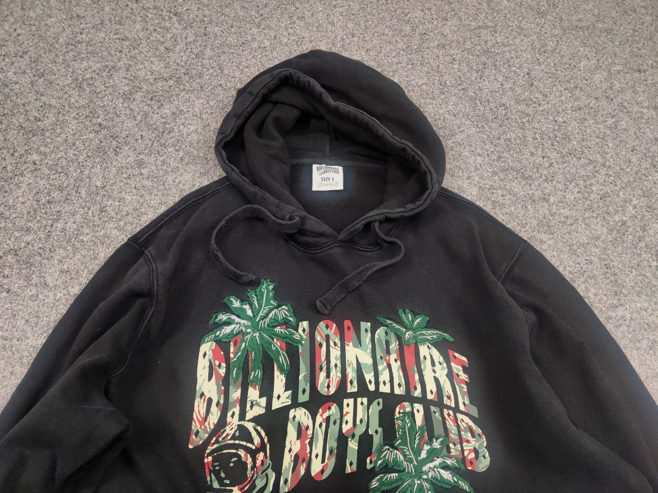 Billionaire Boys Club Billionaire Boys Club Vintage Logo camo Black Faded Hoodie Size US L / EU 52-54 / 3 - 5 Thumbnail