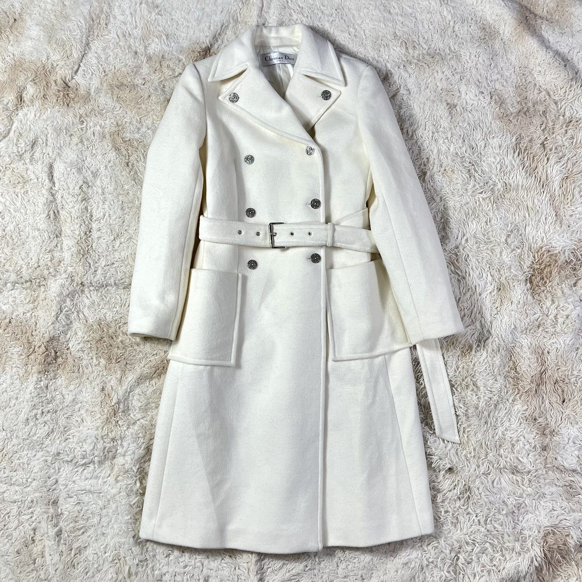 Dior Christian Dior Wool Trench Coat Size S / US 4 / IT 40 - 1 Thumbnail