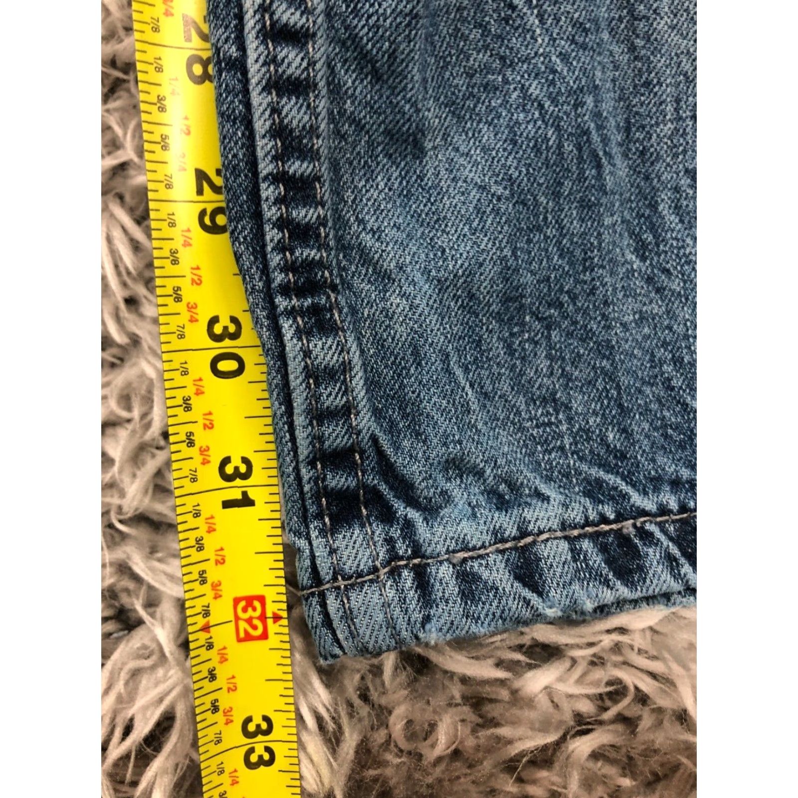Levi's Levi's 514 Jeans Straight Men Salew 38x32 Regular Mid Wash Blue Denim Cotton Blend Belt Loops 5-Pocket Size US 38 / EU 54 - 3 Thumbnail
