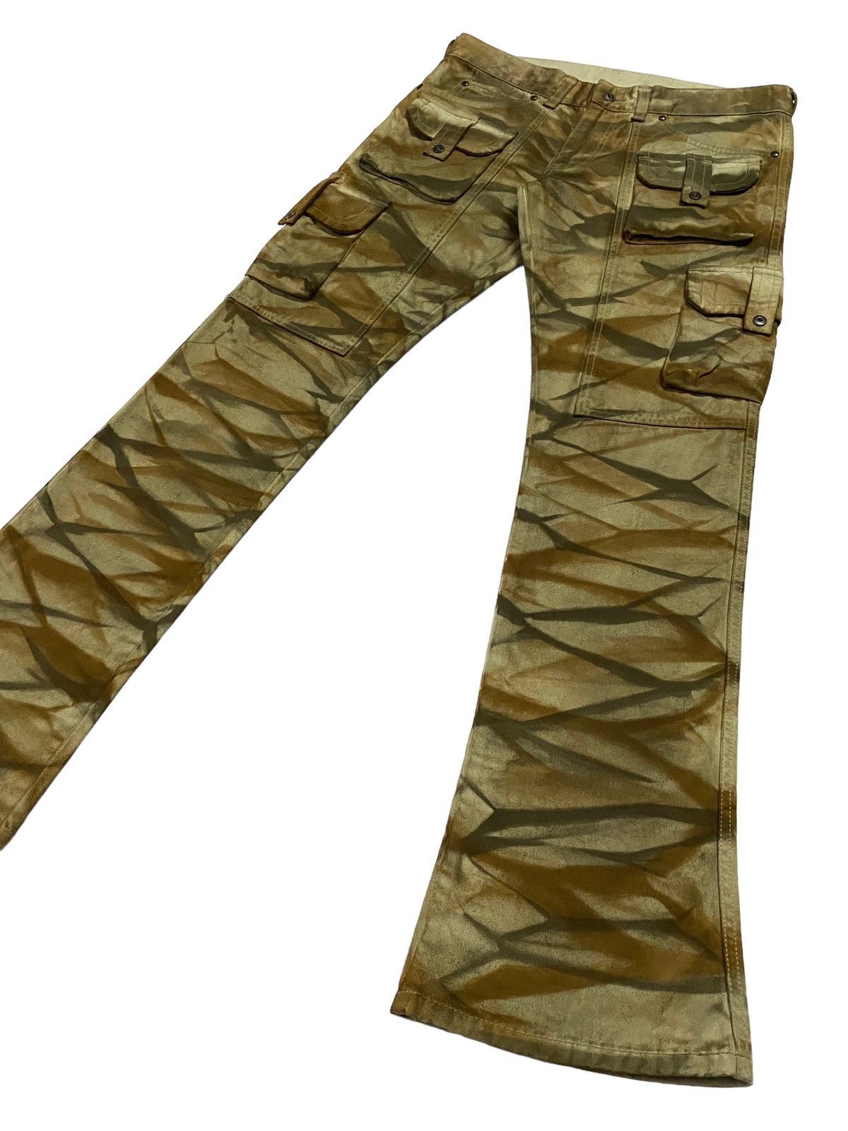 Japanese Brand × Tornado Mart Rare Design‼️Tornado Mart Flare Multi-Pocket Pants Size US 32 / EU 48 - 20 Thumbnail
