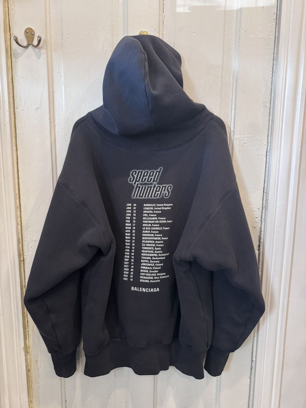 Balenciaga FW18 'Speedhunters' Double Layer Hoodie | Grailed