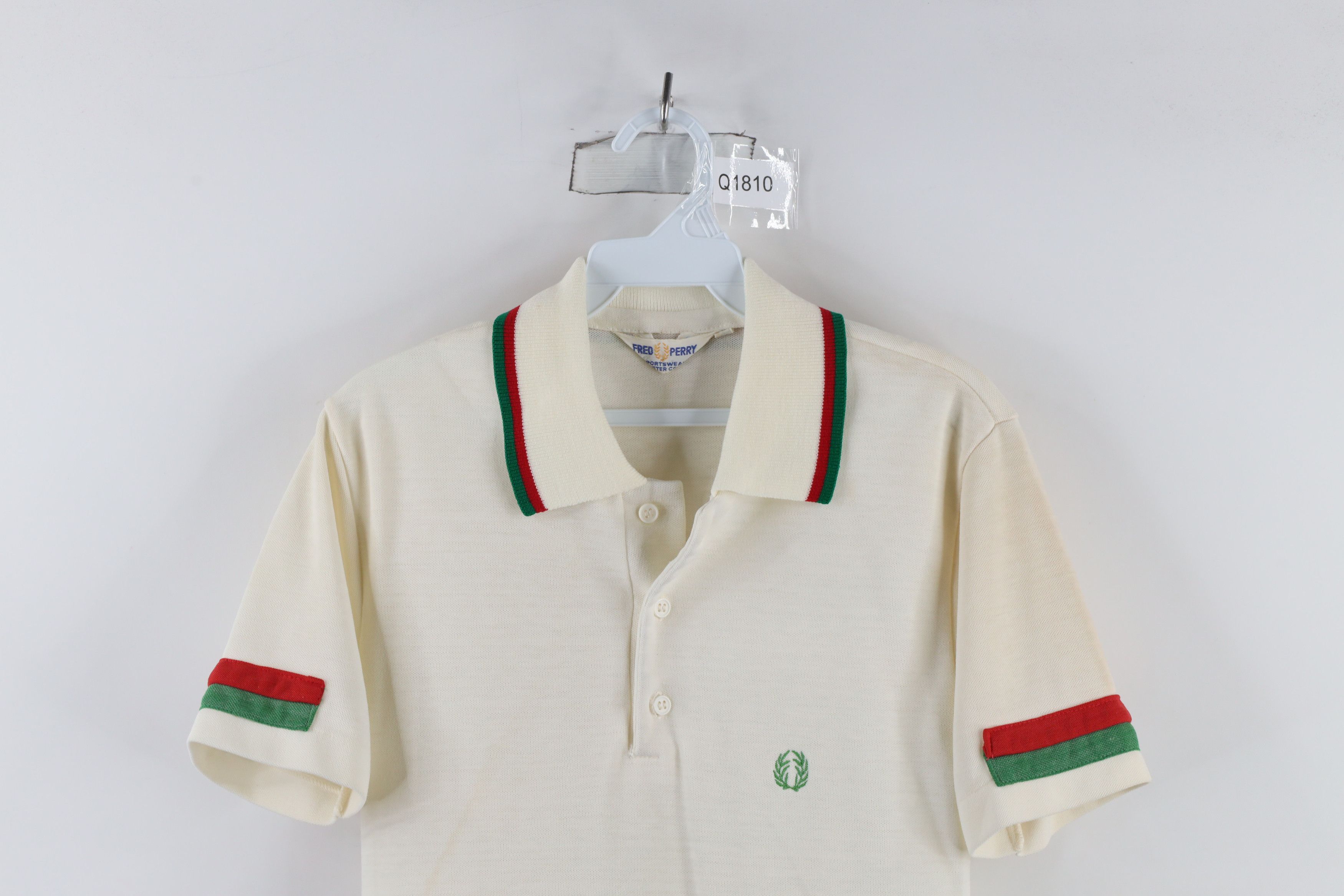 Fred Perry × Vintage Vintage 60s Fred Perry Striped Knit Collared Tennis Polo Size US S / EU 44-46 / 1 - 2 Thumbnail