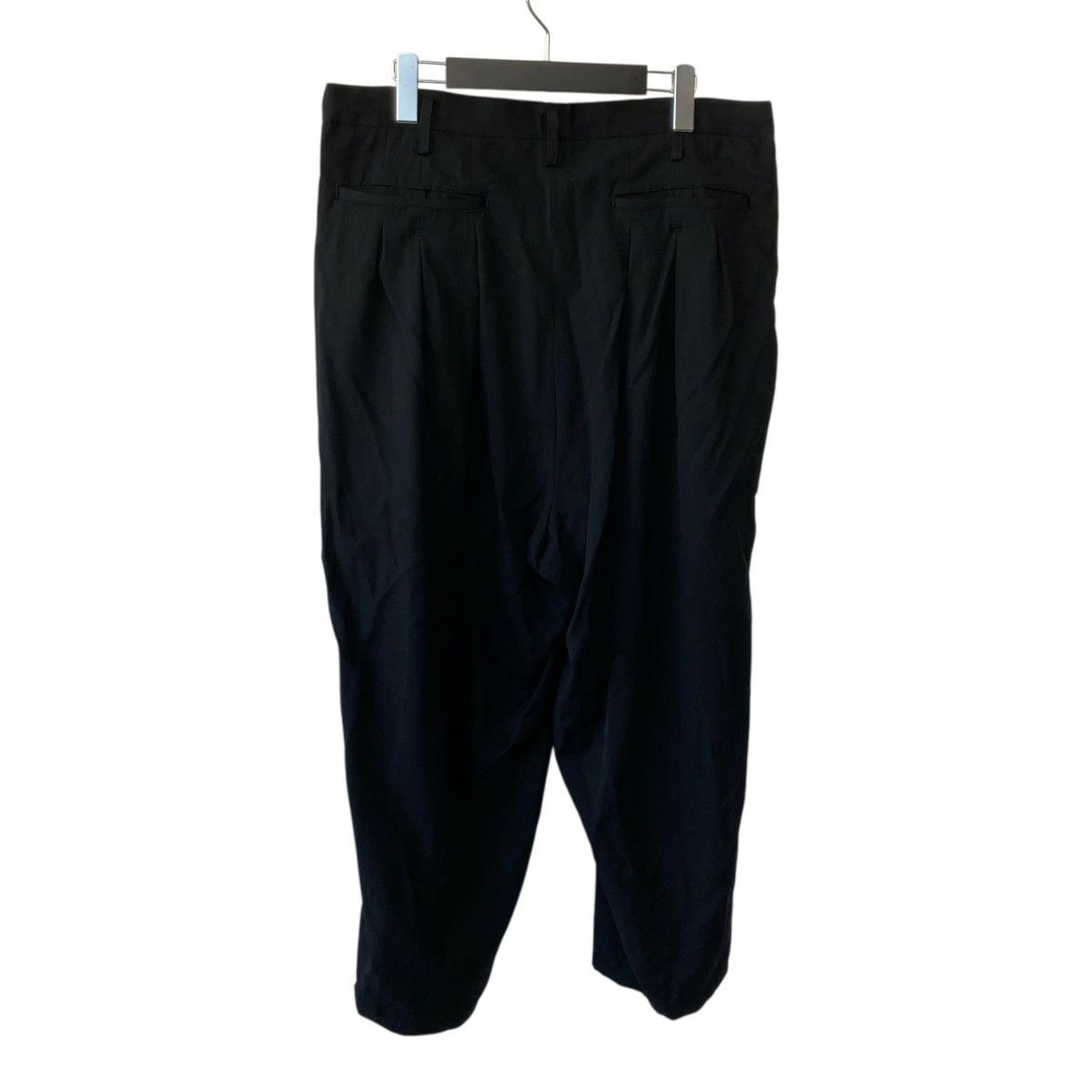 Yohji Yamamoto Yohji Yamamoto pour homme/20AW Wool Gin Patch Wide Pants Size US 35 - 2 Thumbnail