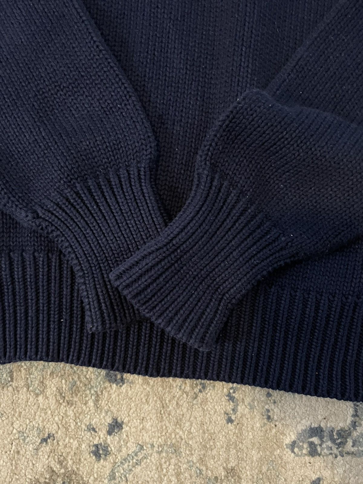 Polo Ralph Lauren × Vintage Substantial Cotton Knit Shawl Collar Jumper Size US XL / EU 56 / 4 - 4 Thumbnail
