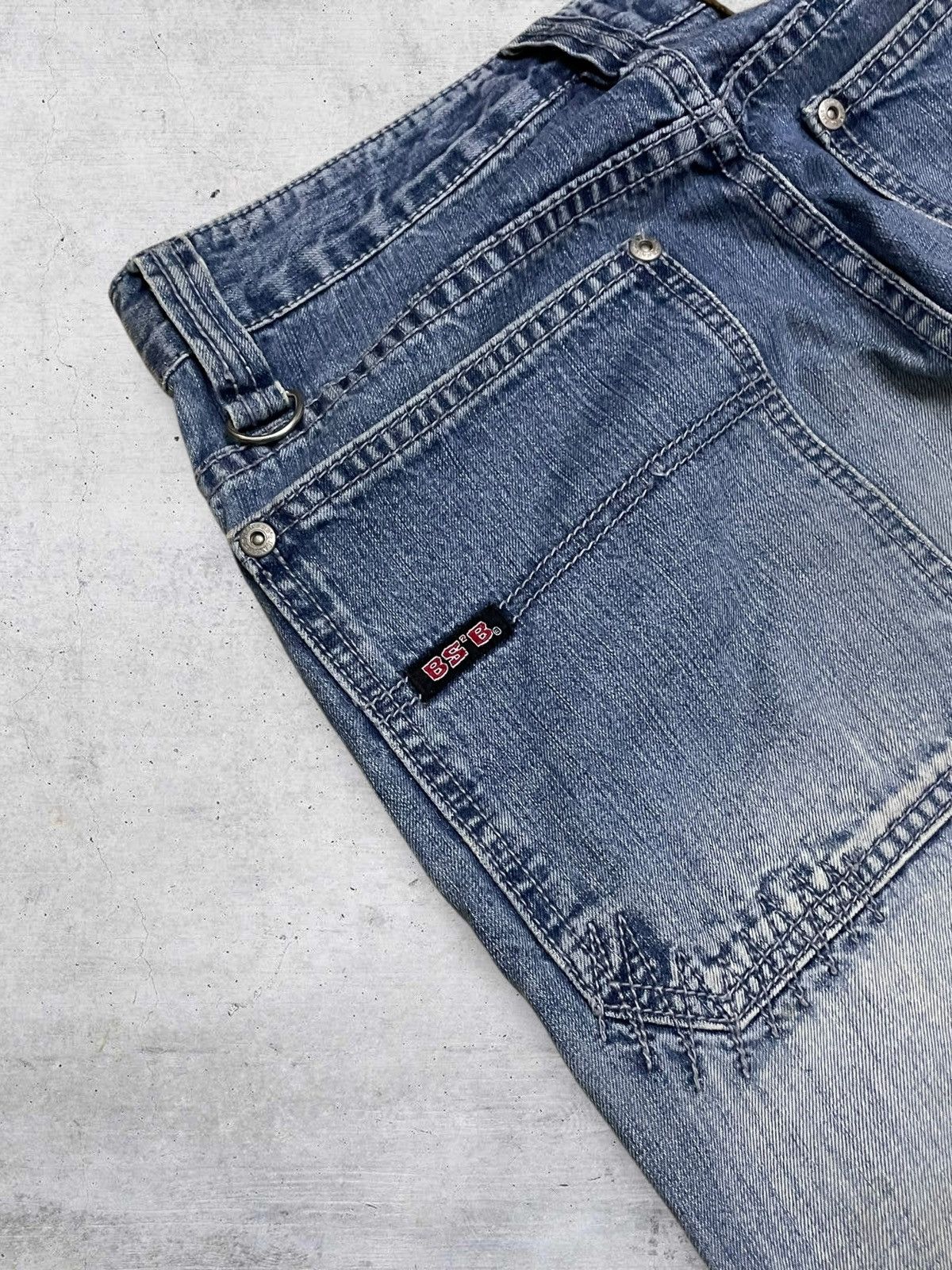 Japanese Brand VINTAGE B.SB JAPAN DESIGNER 1990S PATCHWORK MUDWASH DENIM Size US 28 / EU 44 - 14 Thumbnail