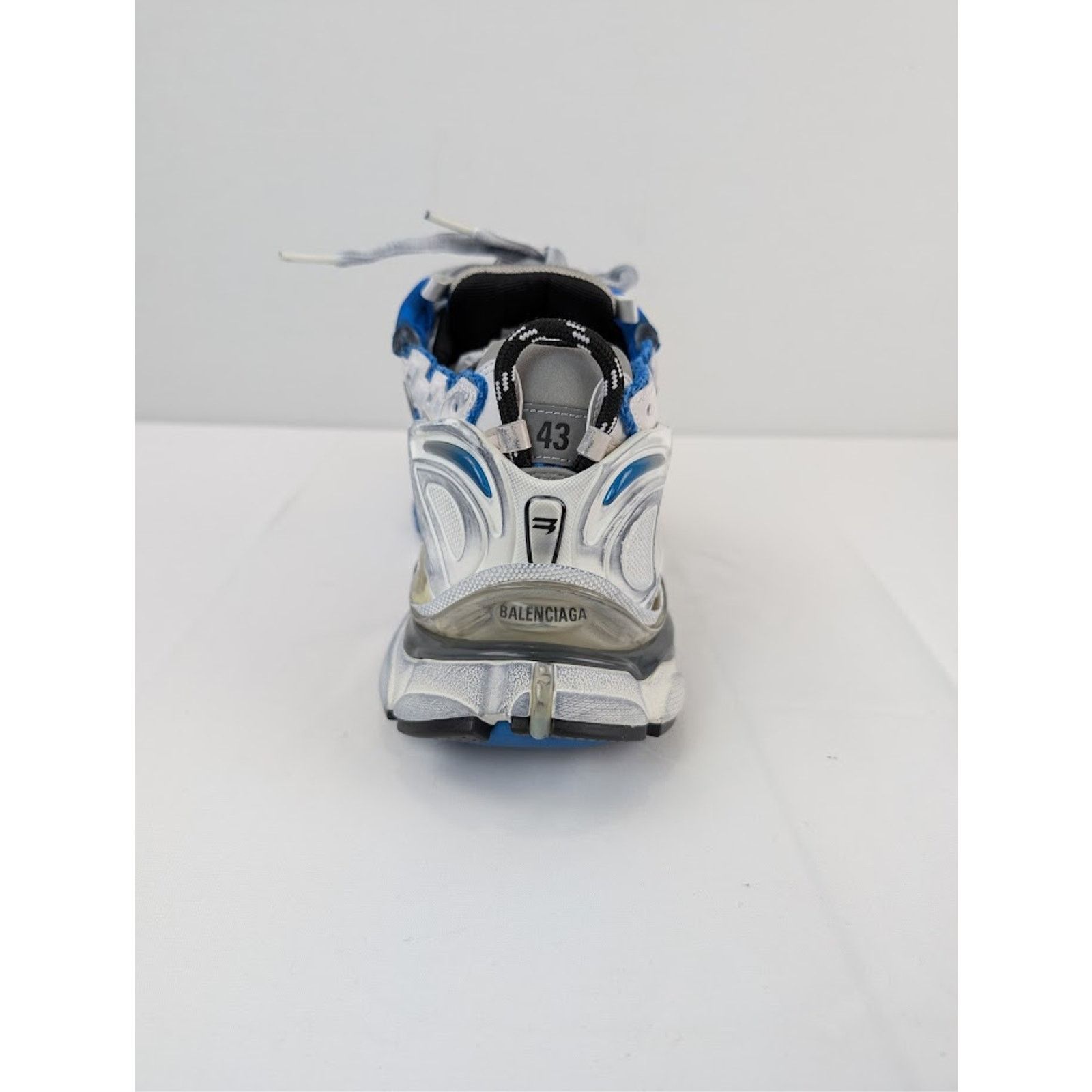 Balenciaga o1rshd1 Q:3 / Mesh Rubber Runner in Navy/White/Black/Grey Size US 8 / EU 41 - 13 Thumbnail