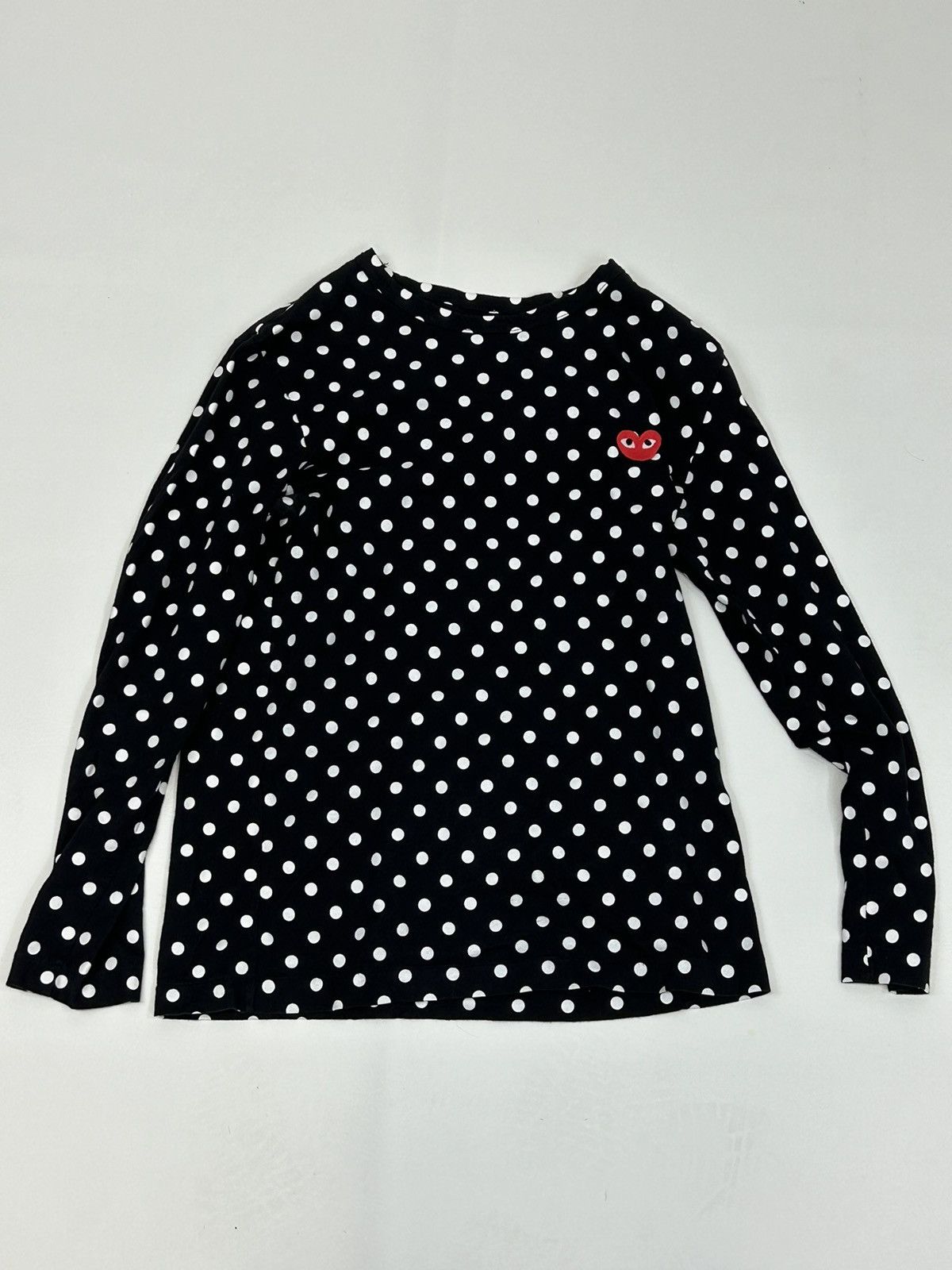 Comme des Garcons × Designer COMME des GARCONS PLAY Black Polka Dot Long sleeve Size US S / EU 44-46 / 1 - 1 Thumbnail