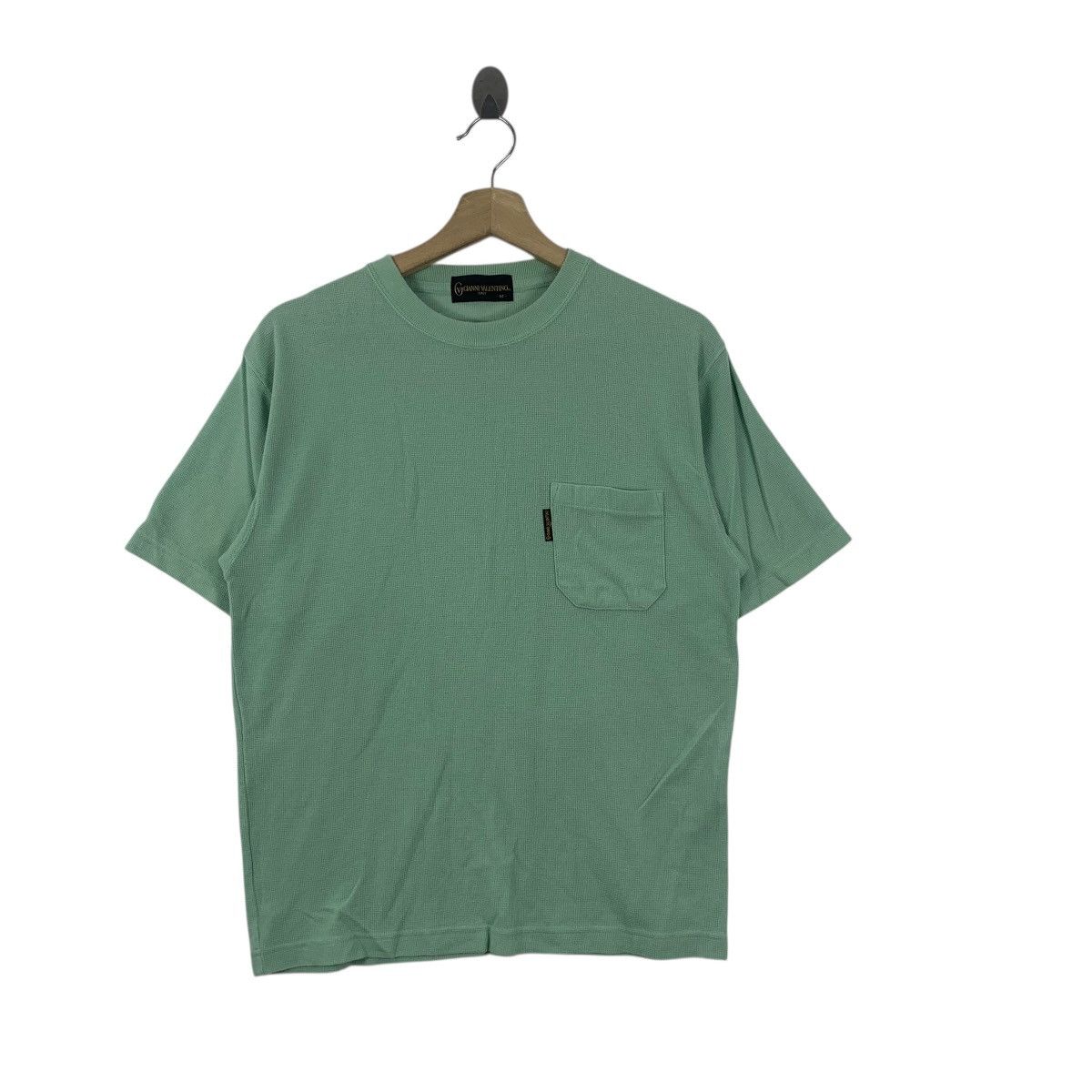 Vintage Vintage GIANNI VALENTINO ITALY Minimalist Design Pocket Tee Size US M / EU 48-50 / 2 - 4 Thumbnail