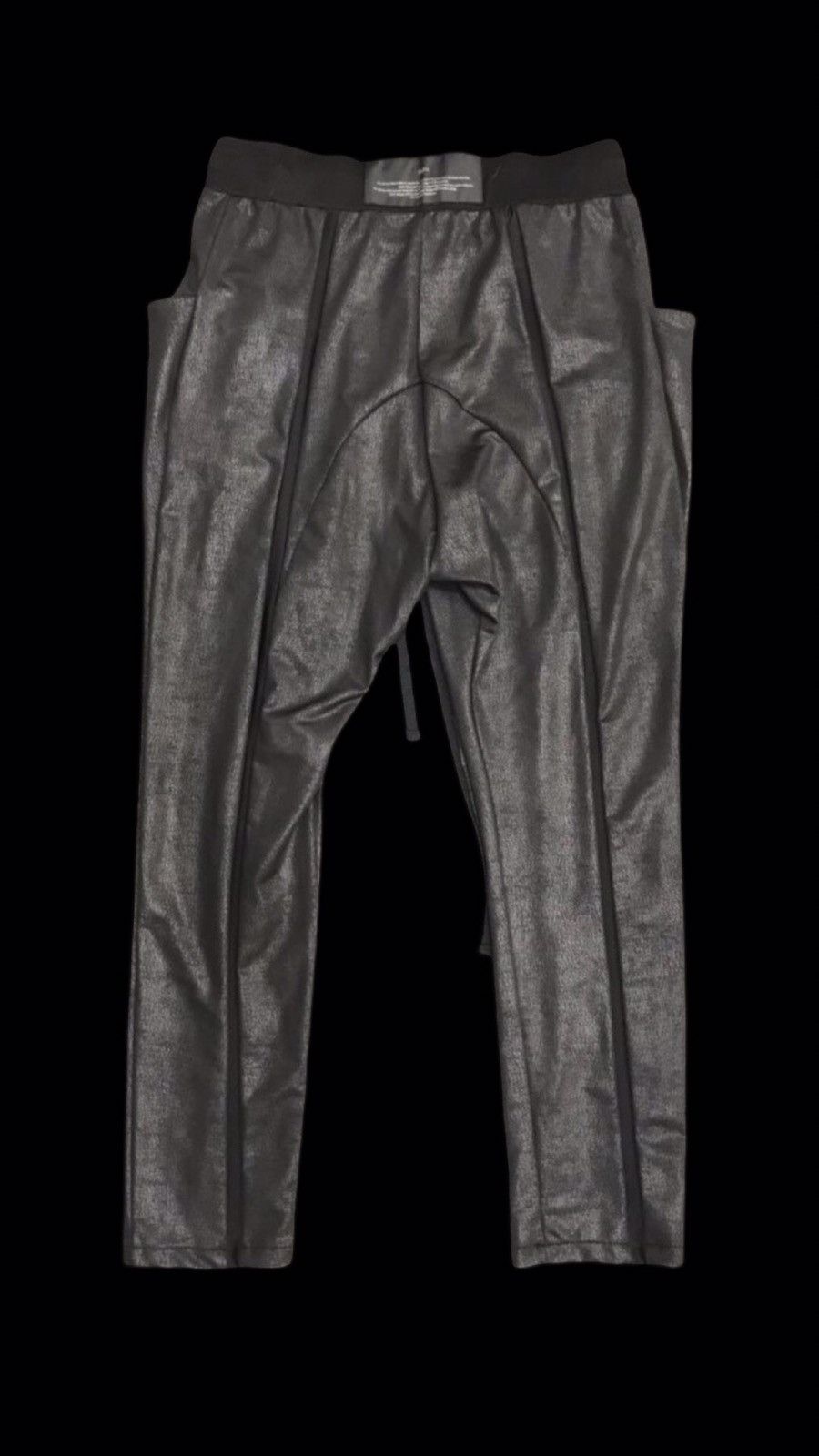 Bajra × Designer × Japanese Brand bajra Cracked Style Wax Elastic Pant Size 28" / US 6 / IT 42 - 2 Thumbnail