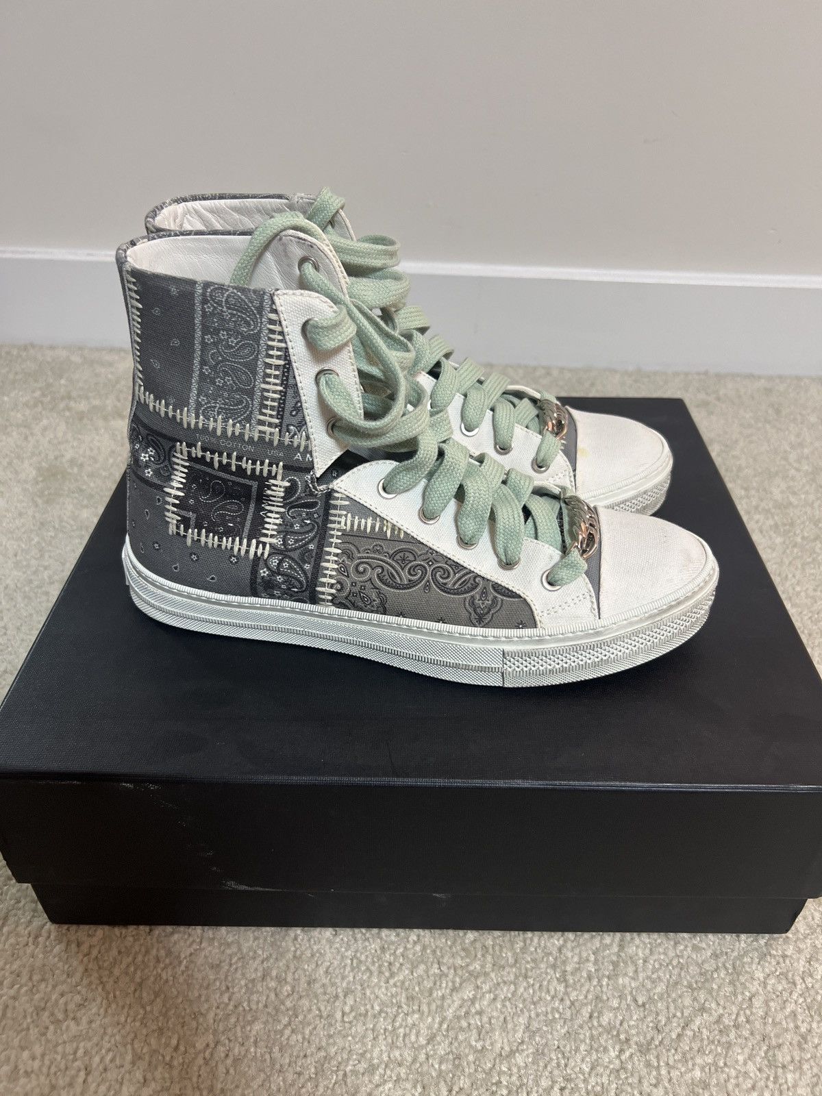 Amiri Bandana Reconstructed Sneakers in Multicolor Size US 8 / EU 41 - 4 Thumbnail