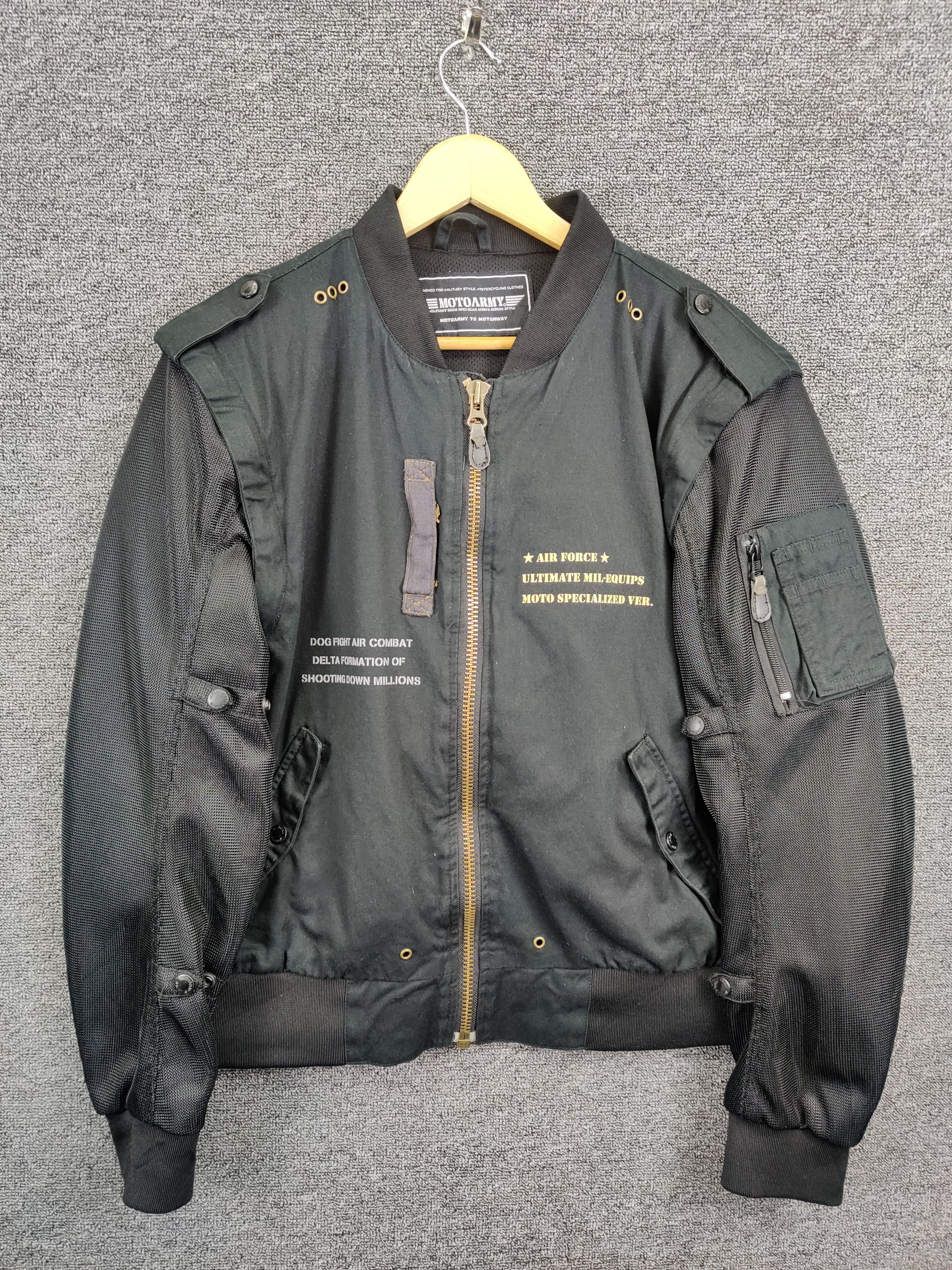 Vintage Vintage Moto Army Military Ma-1 Ridding Jacket Size US M / EU 48-50 / 2 - 1 Thumbnail