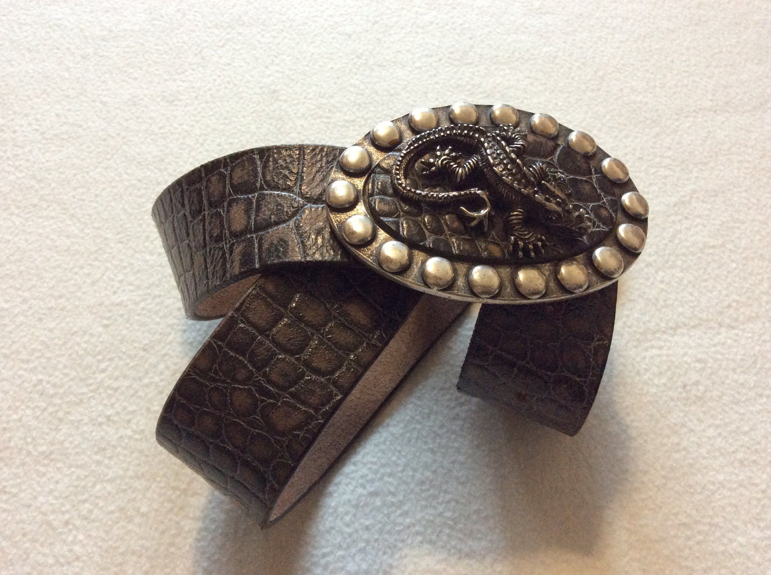 image of Italian Designers Leather Belt Made In Italy in Black, Men's