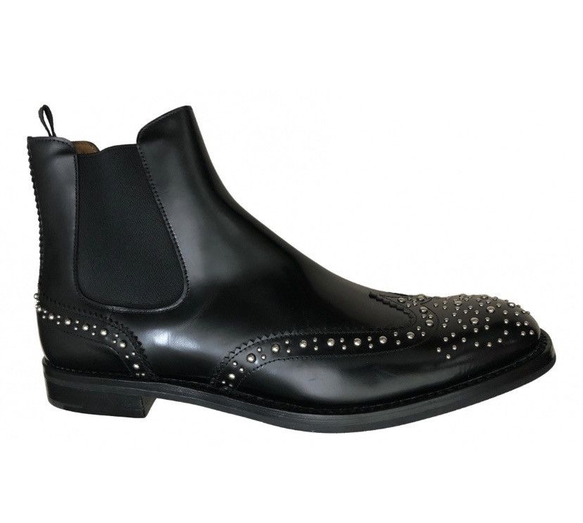 Church's Church's 🇮🇹 Ketsby Met Stud Embellish Chelsea Boots 40.5 NEW Size US 10.5 / IT 40.5 - 6 Thumbnail